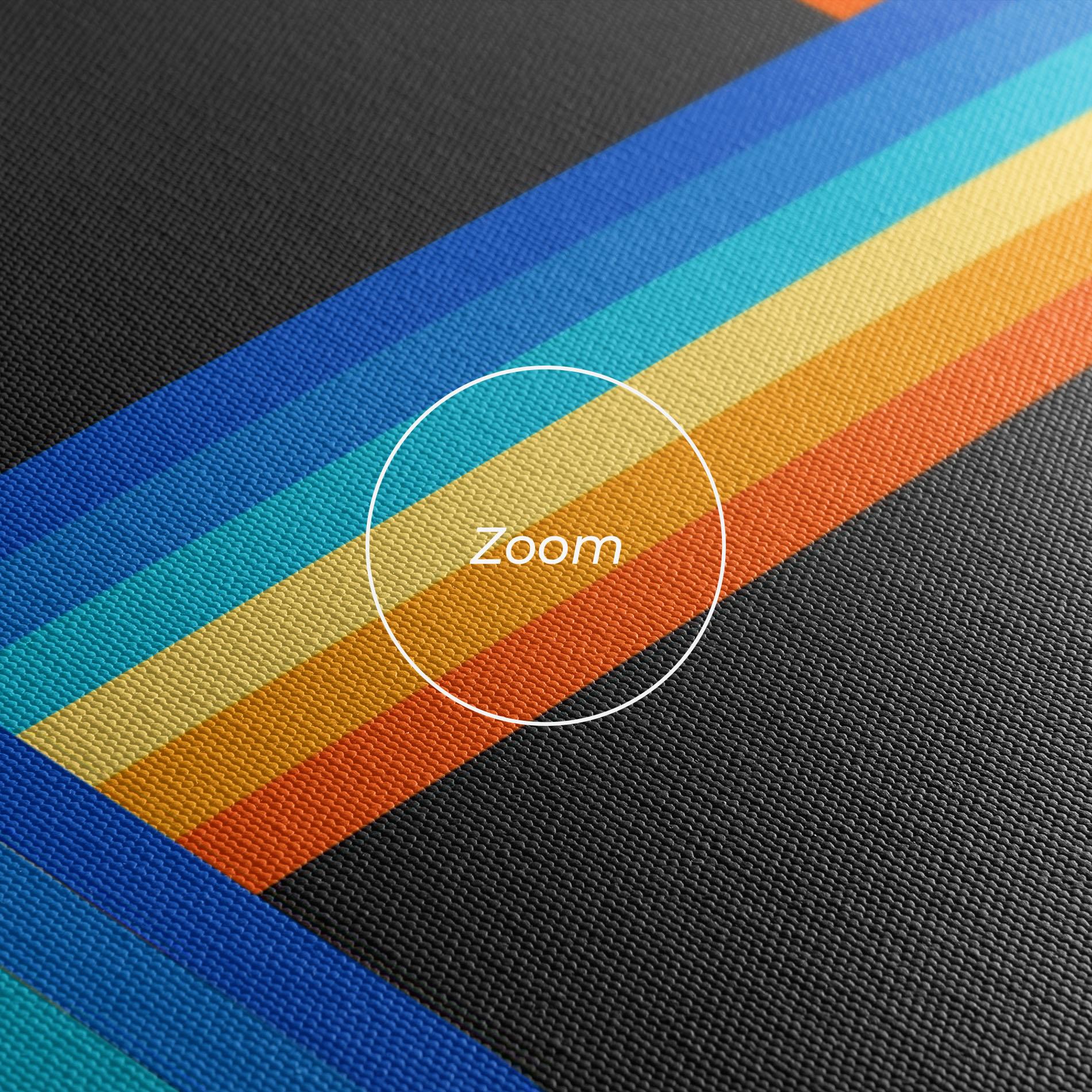 Obraz na Płótnie Vintage Ranbow mockup 3