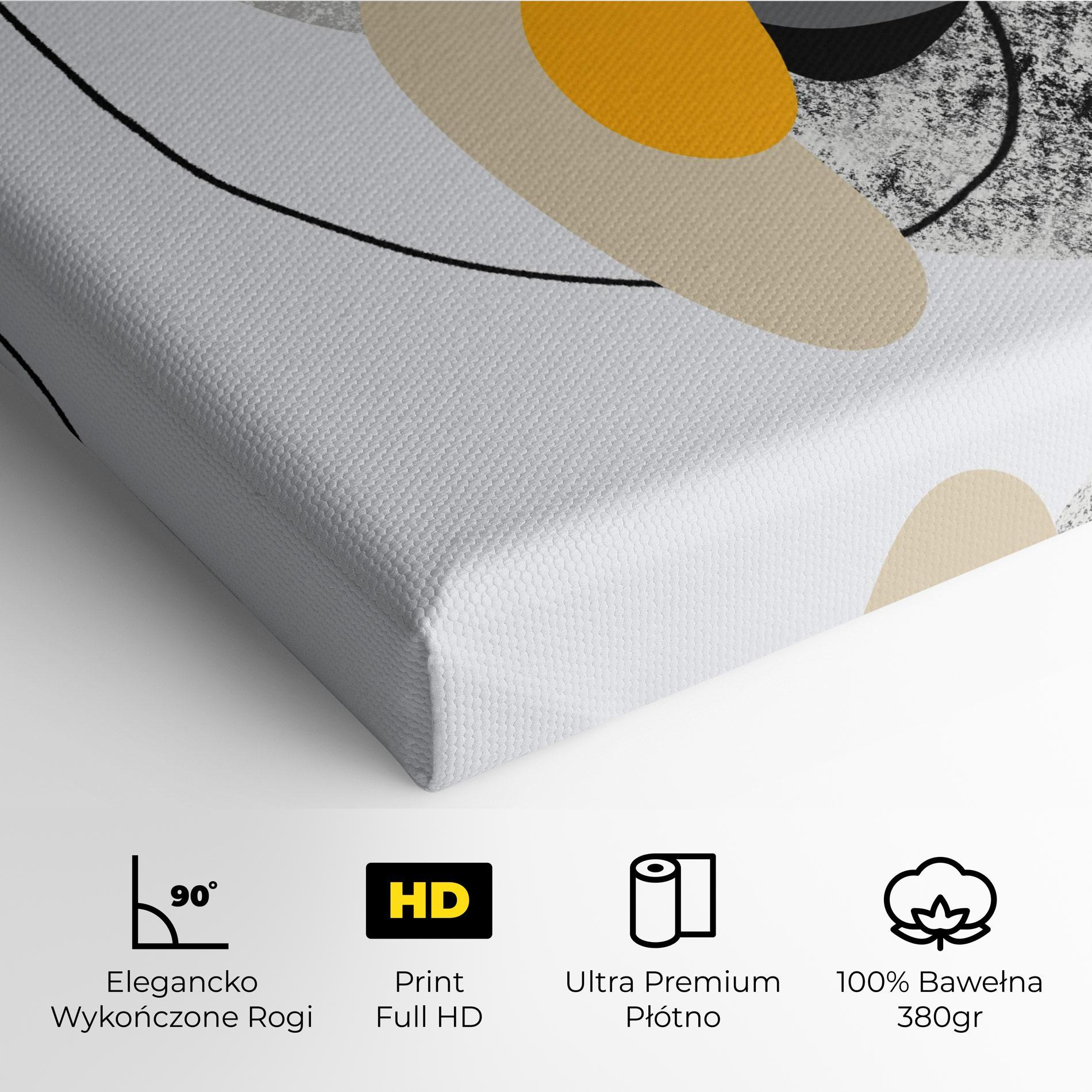 Obraz na Płótnie Grey Orange Shape mockup 4