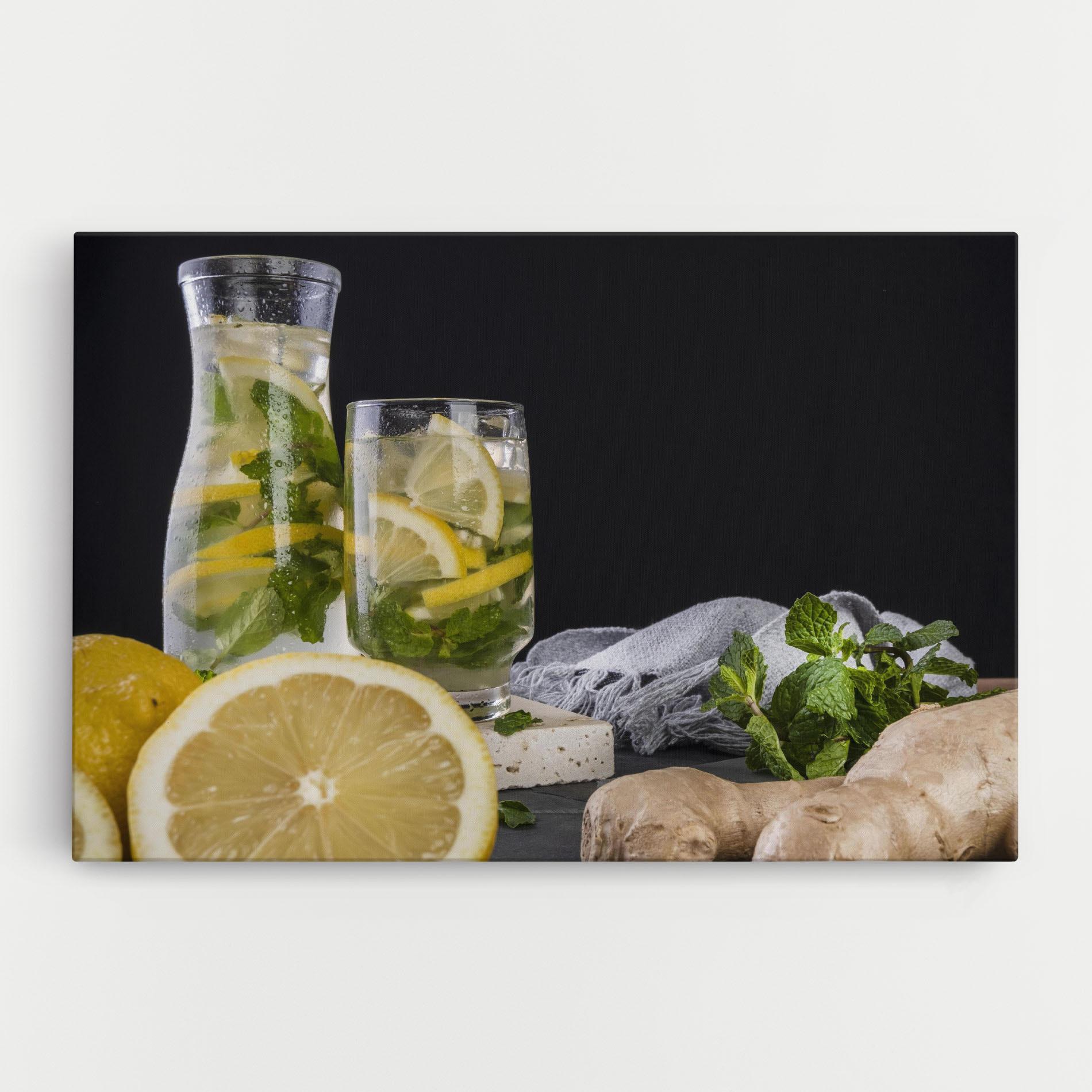 Obraz na Płótnie Ginger Lemonade mockup 0