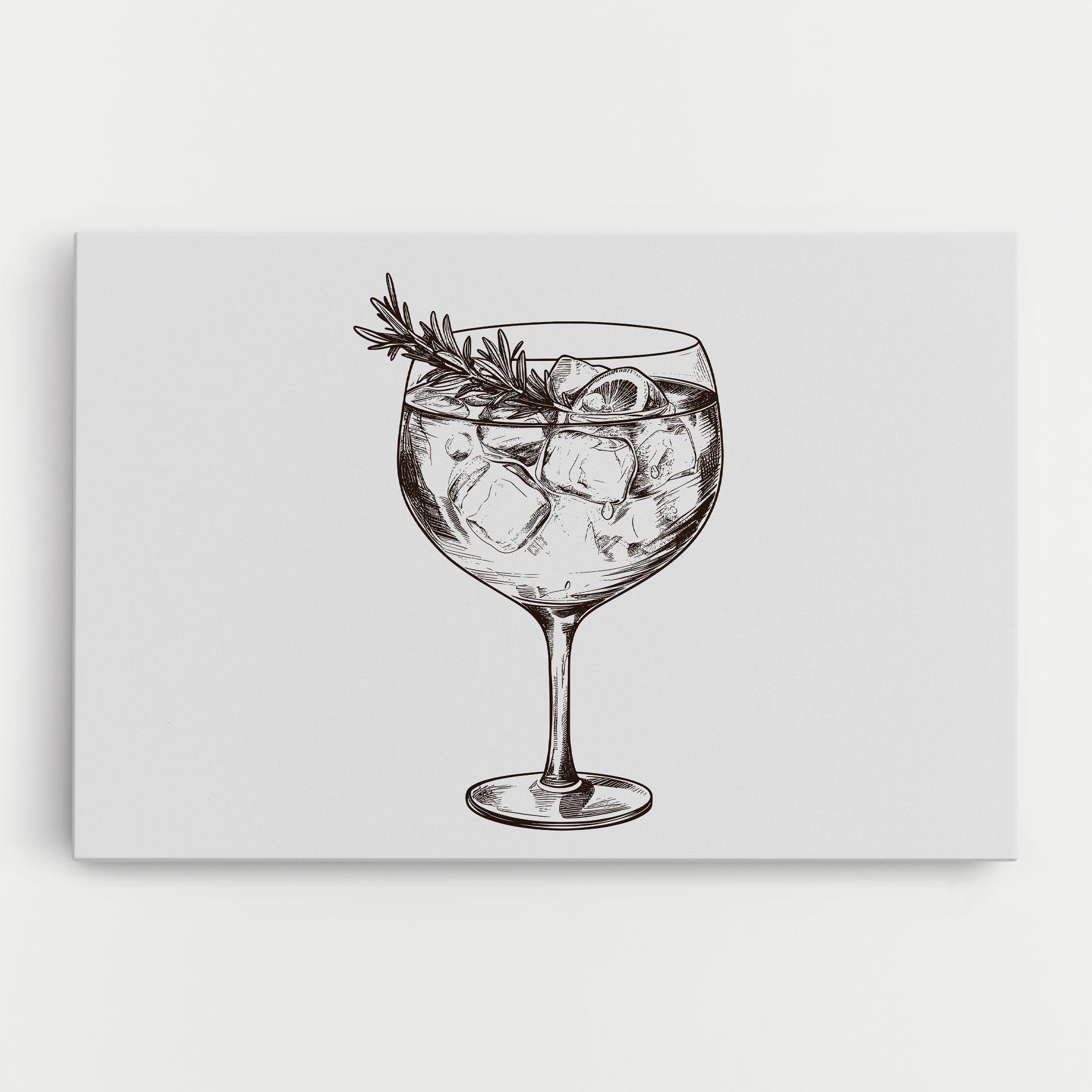 Obraz na Płótnie Gintonic mockup 0