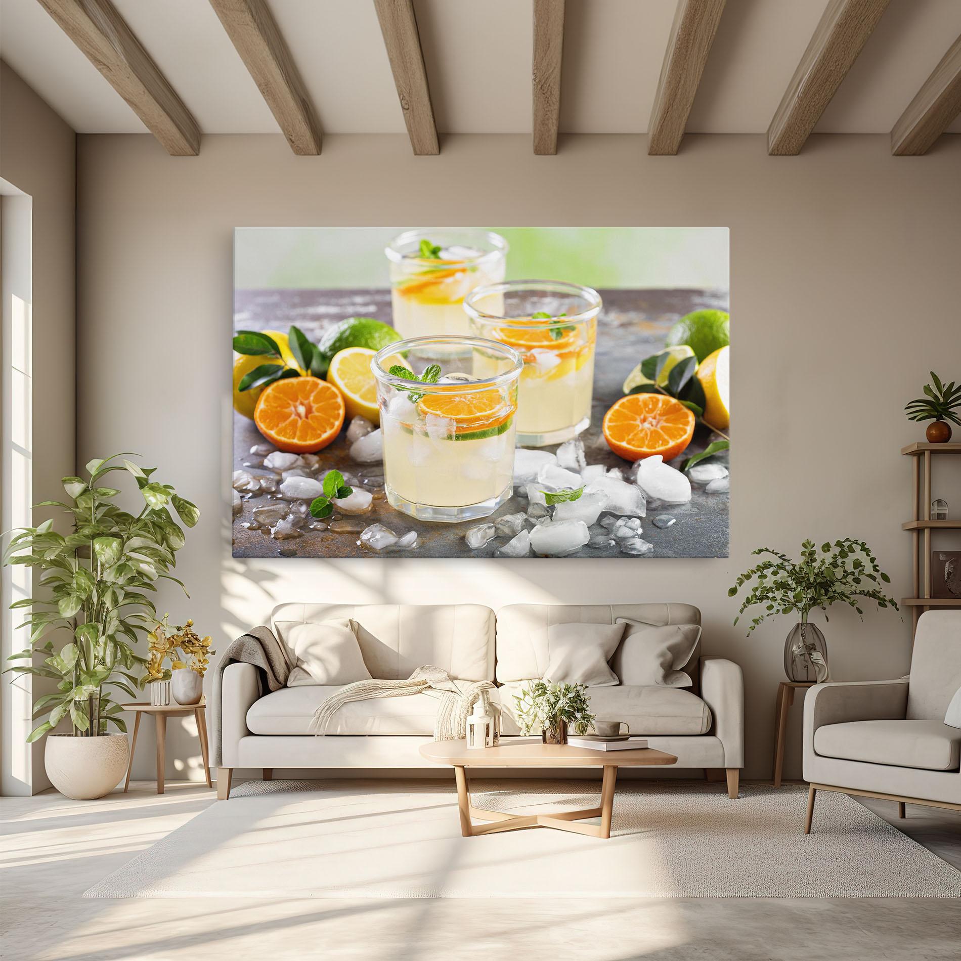 Obraz na Płótnie Citrus Fruit Lemonade mockup 6