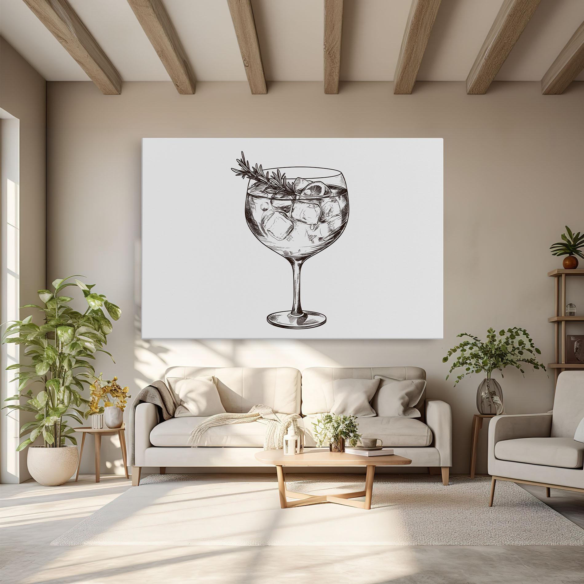 Obraz na Płótnie Gintonic mockup 6
