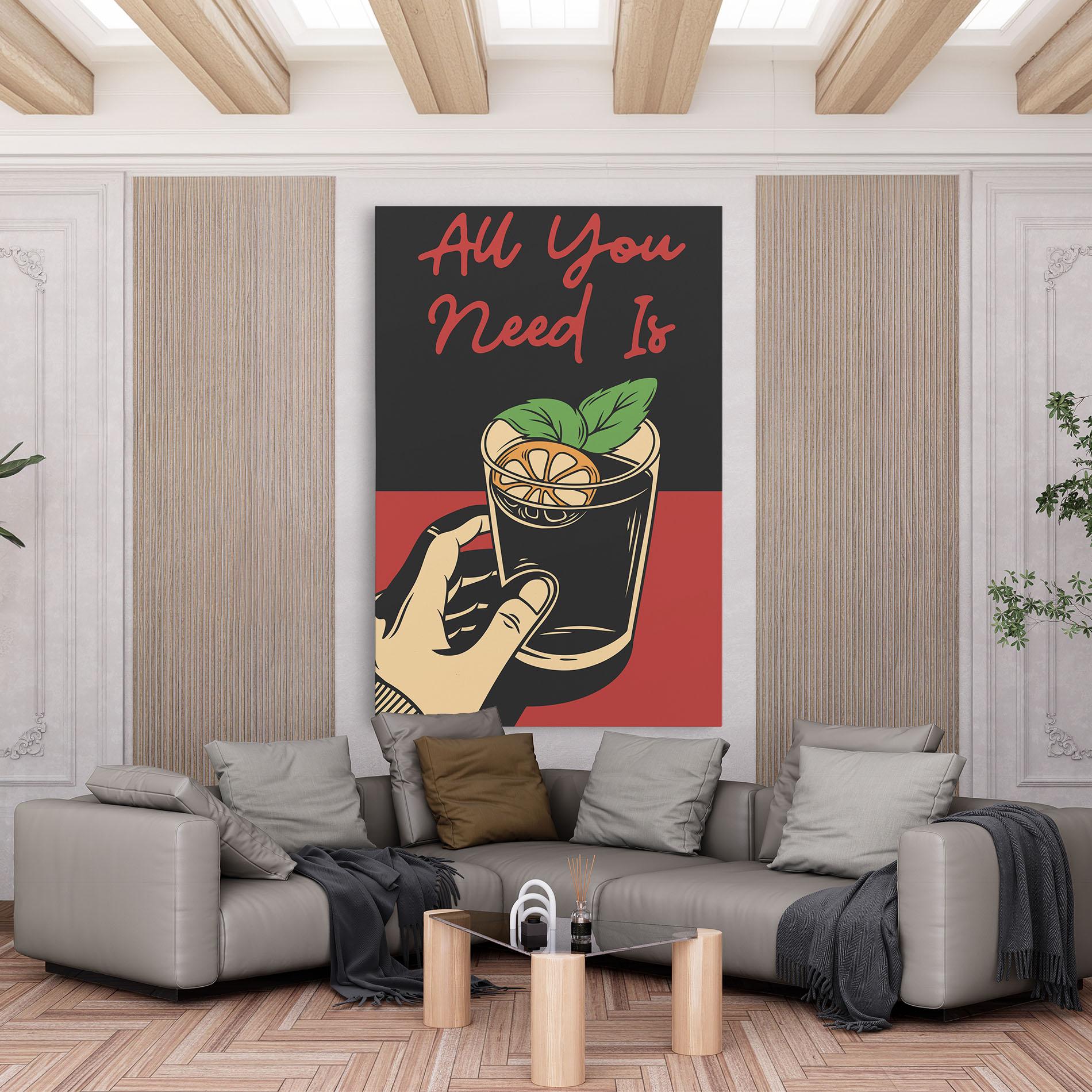 Obraz na Płótnie All U Need mockup 6