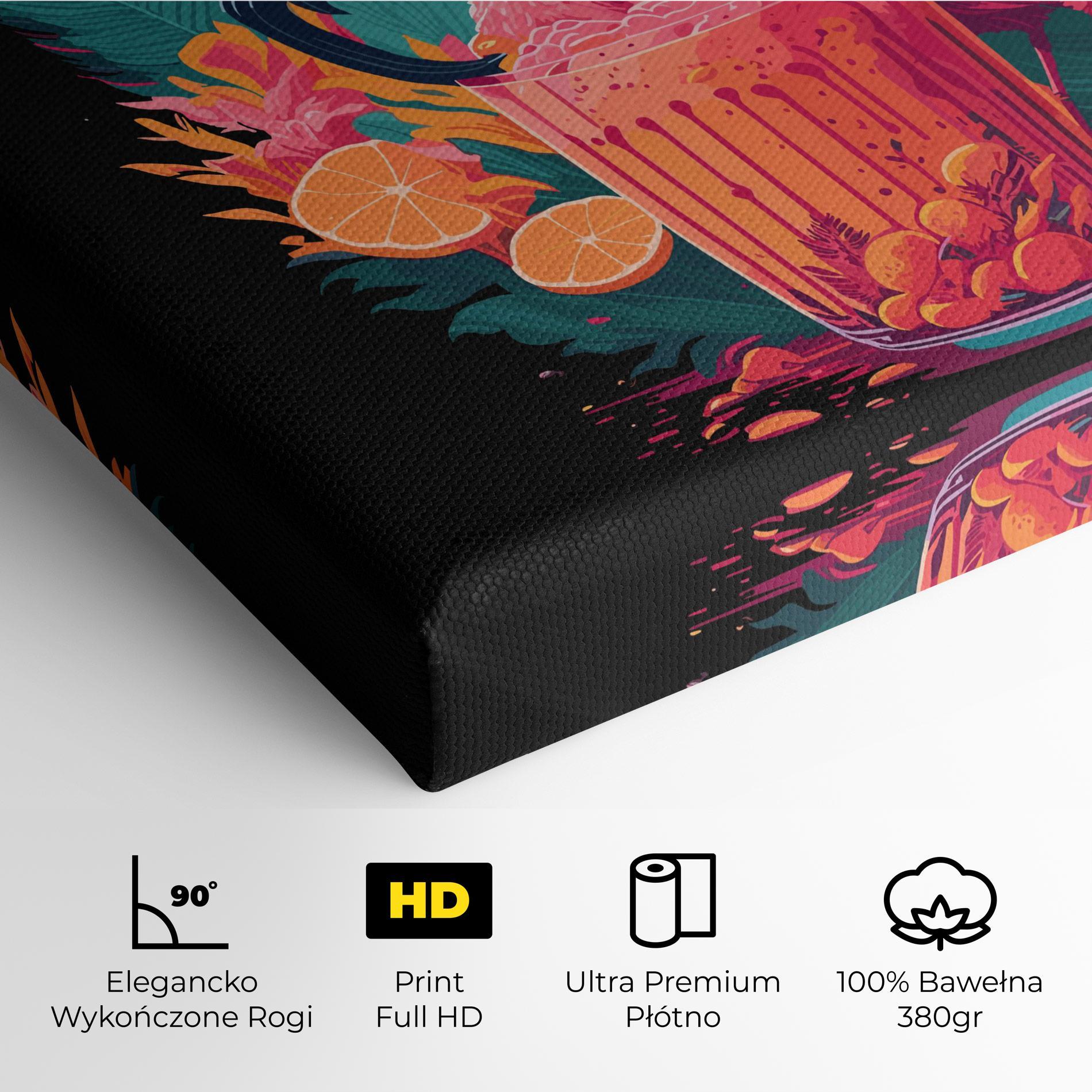 Obraz na Płótnie Pink Bird Drink mockup 4