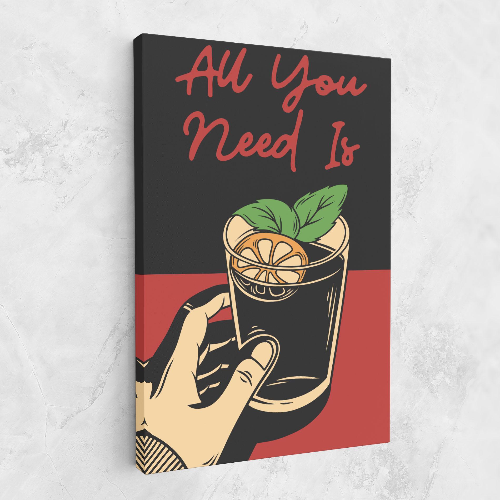 Obraz na Płótnie All U Need mockup 1