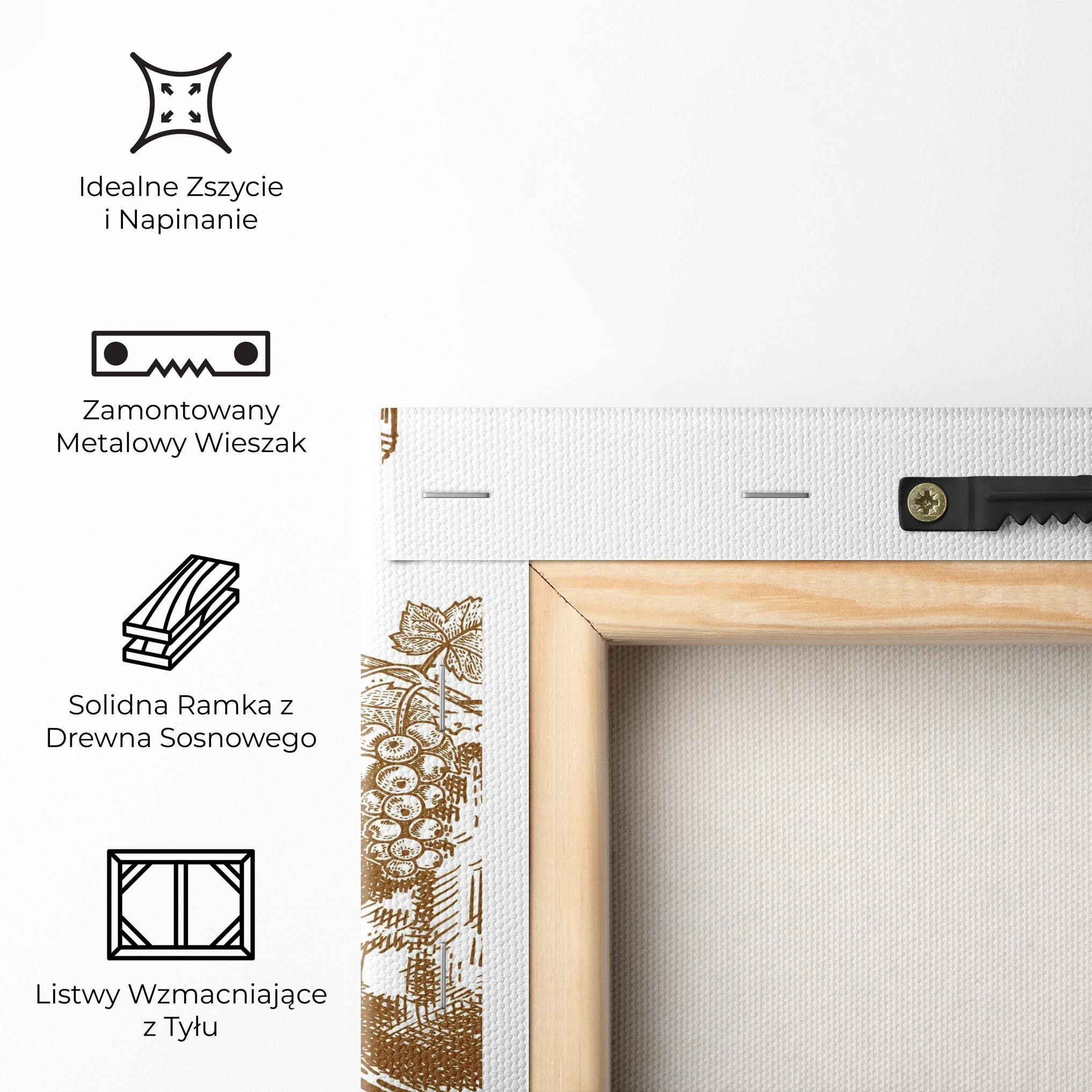 Obraz na Płótnie Brown Line Drinks mockup 5