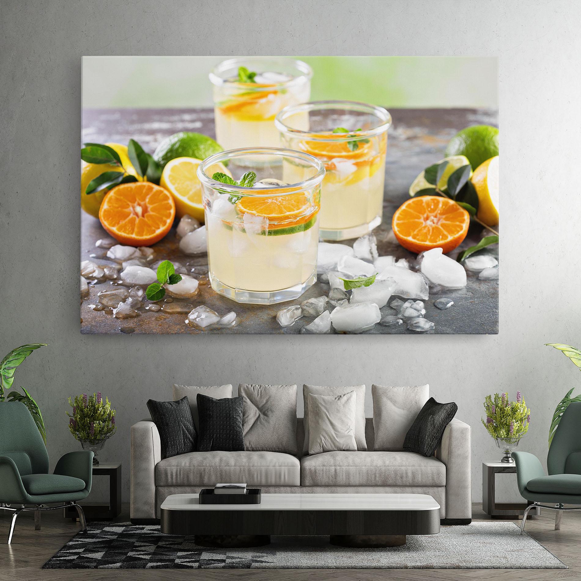 Obraz na Płótnie Citrus Fruit Lemonade mockup 7