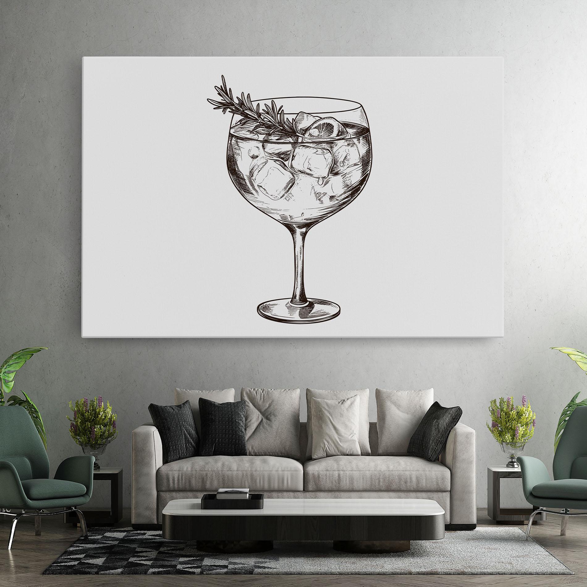 Obraz na Płótnie Gintonic mockup 7