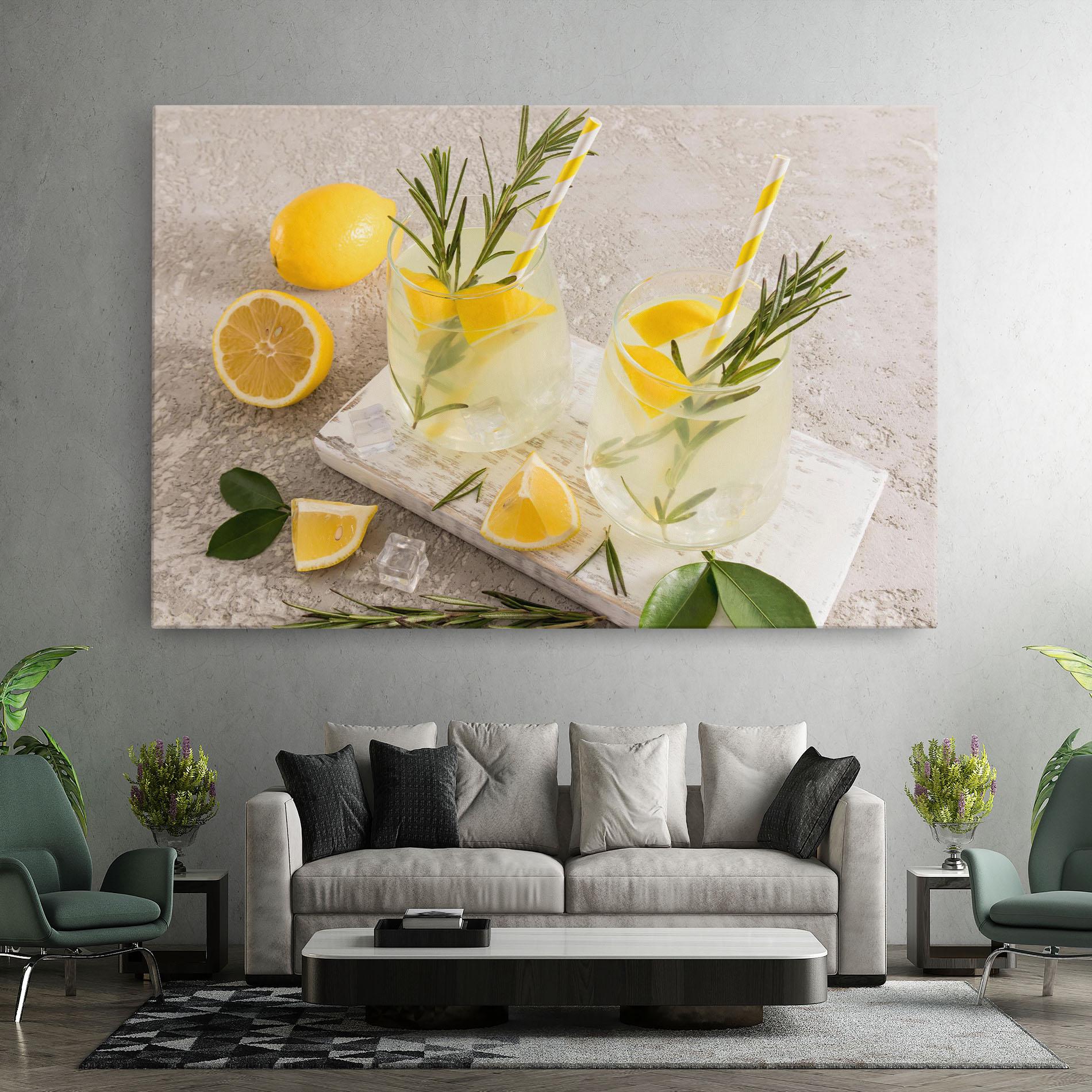 Obraz na Płótnie Homemade Rosemary Drink mockup 7