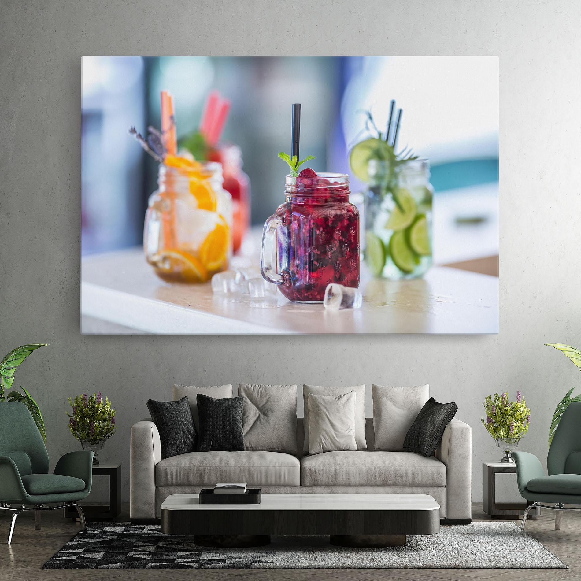 Obraz na Płótnie Orange Lime Lemonades mockup 7