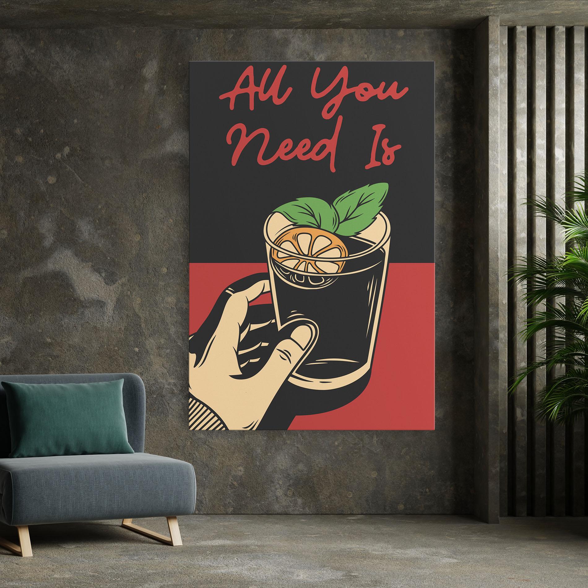 Obraz na Płótnie All U Need mockup 7