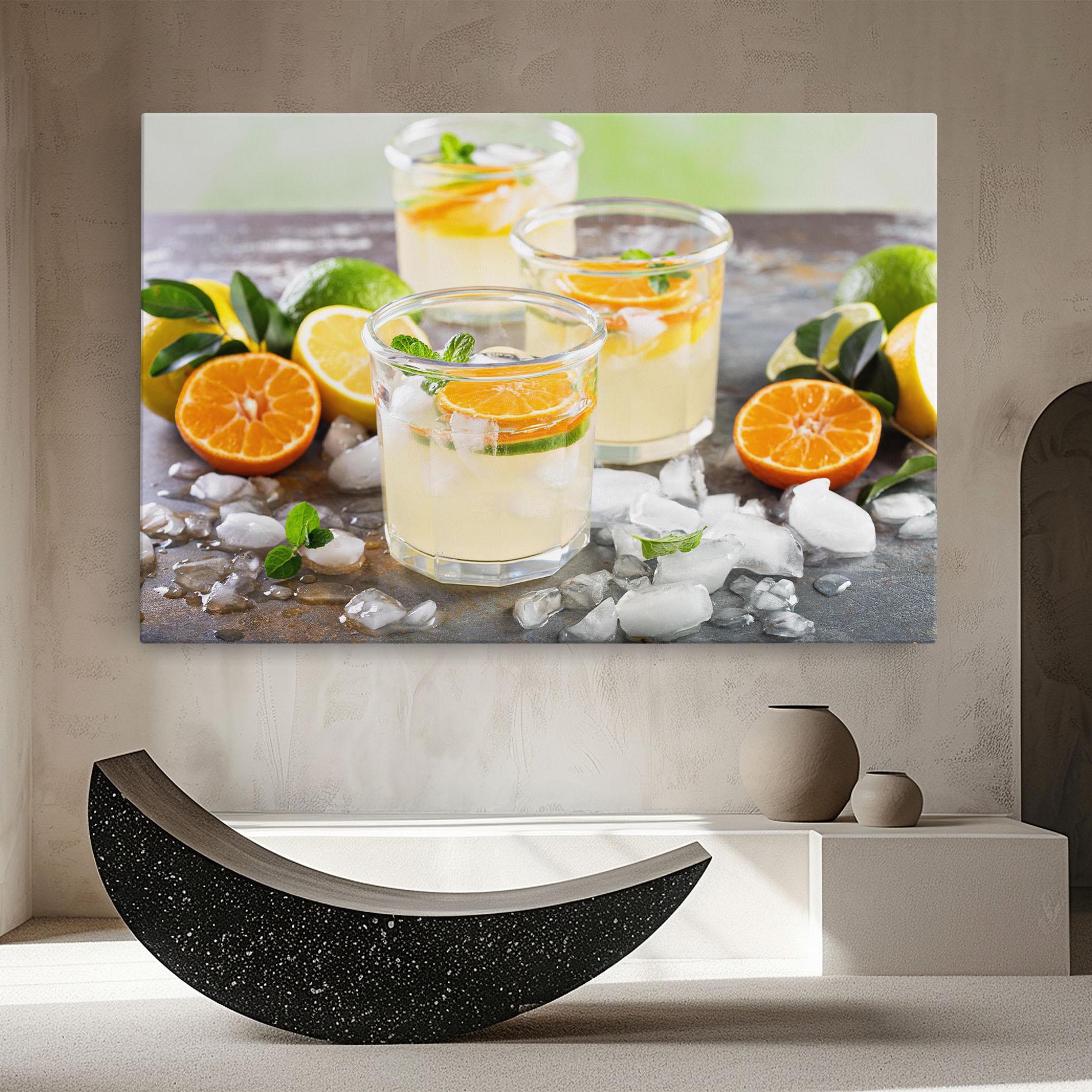 Obraz na Płótnie Citrus Fruit Lemonade mockup 8