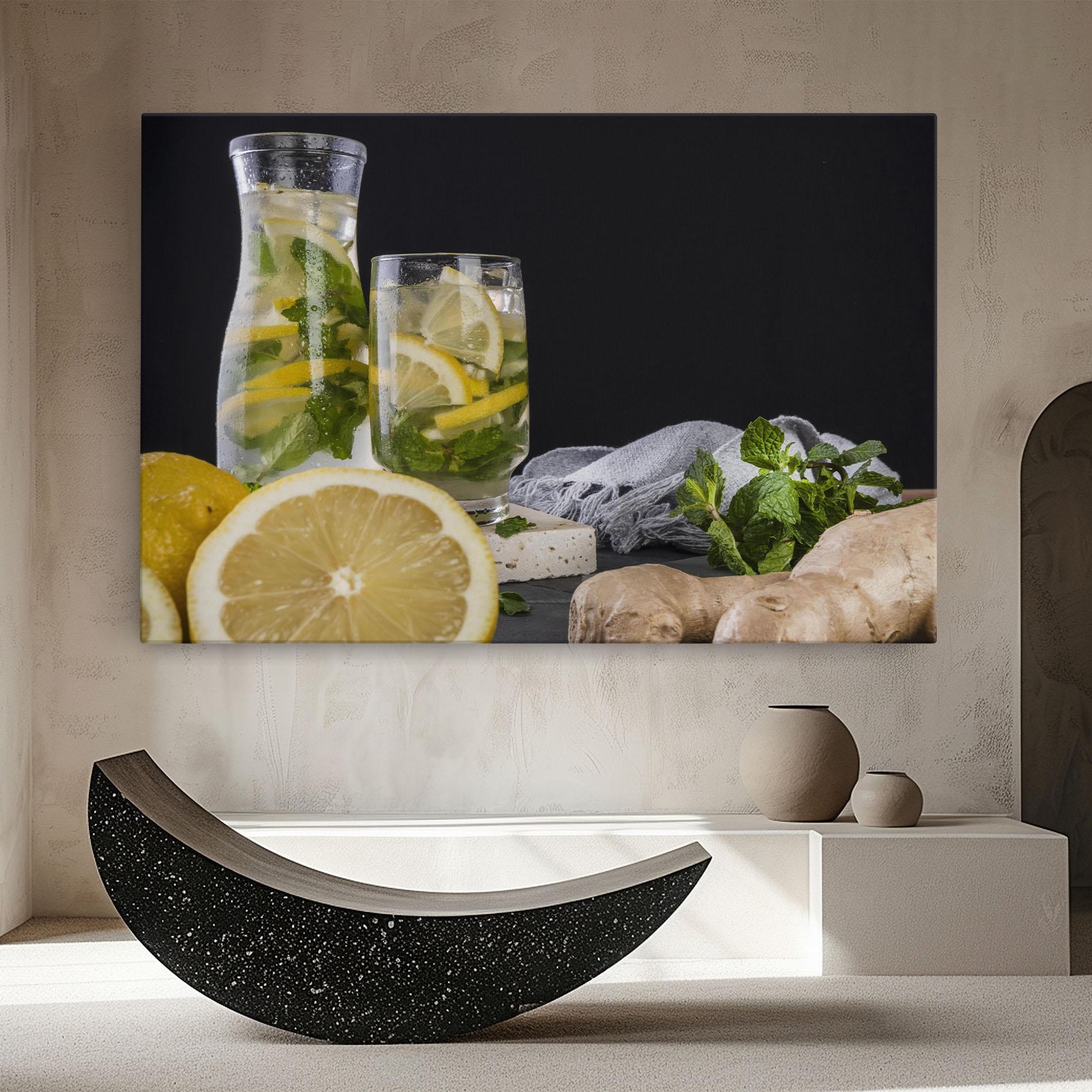 Obraz na Płótnie Ginger Lemonade mockup 8