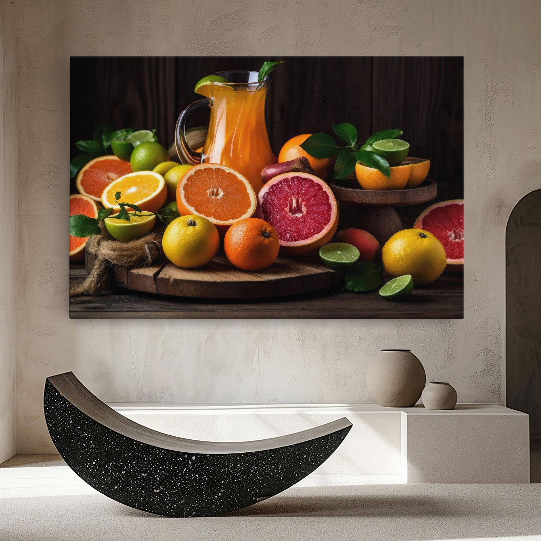 Obraz na Płótnie Glass Of Orange Juice mockup 8