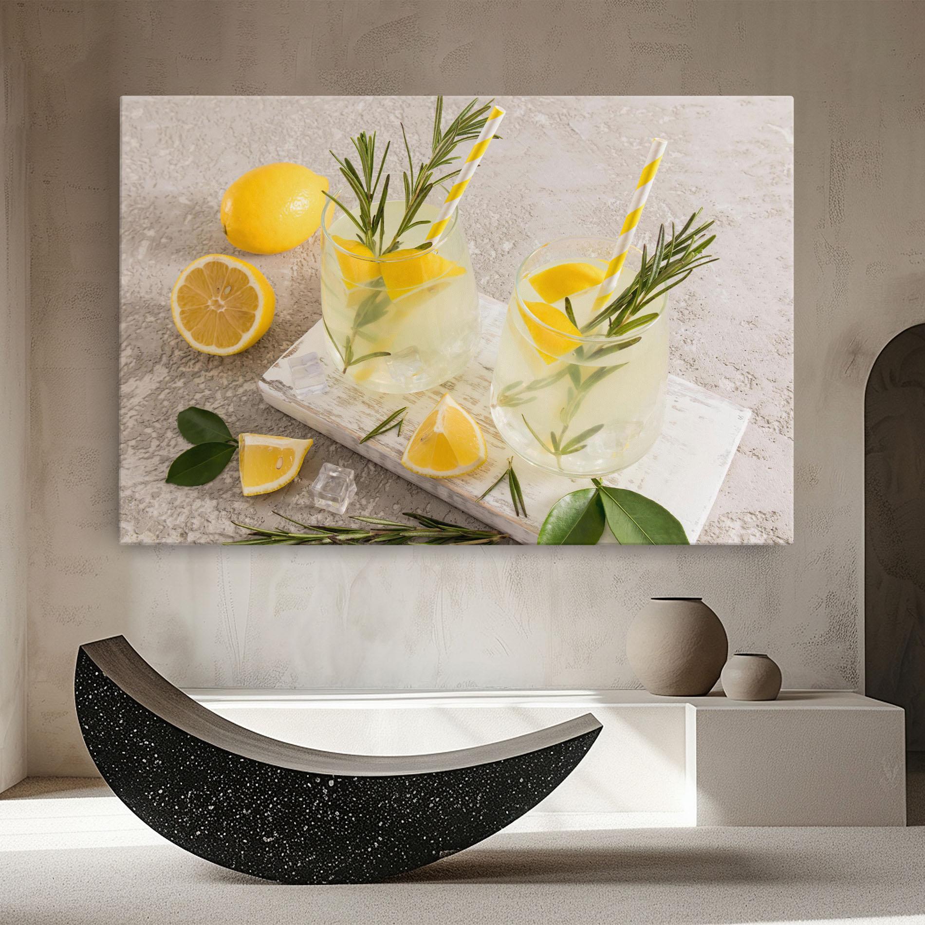 Obraz na Płótnie Homemade Rosemary Drink mockup 8