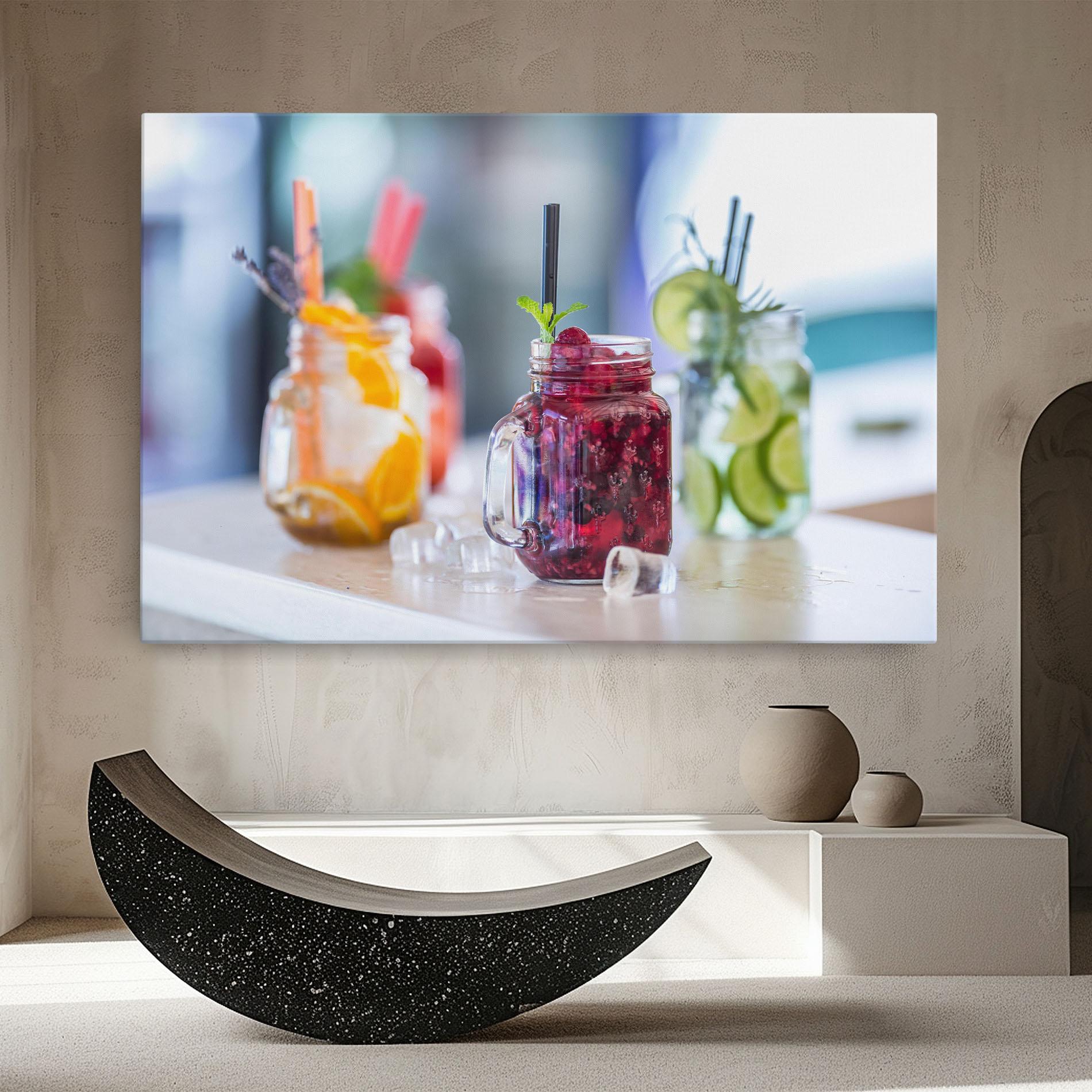 Obraz na Płótnie Orange Lime Lemonades mockup 8