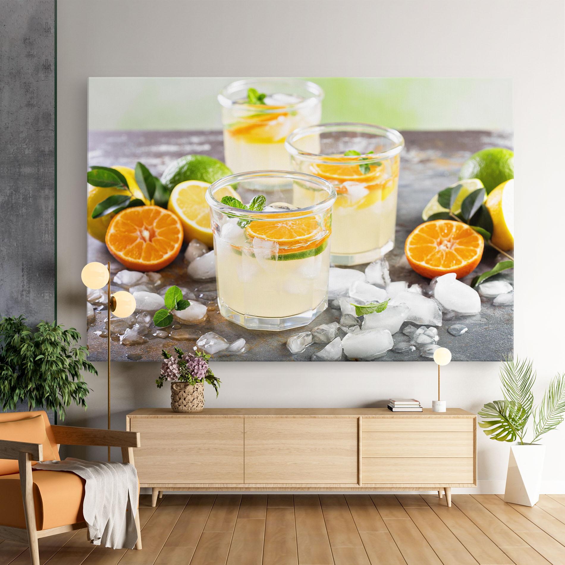 Obraz na Płótnie Citrus Fruit Lemonade mockup 9