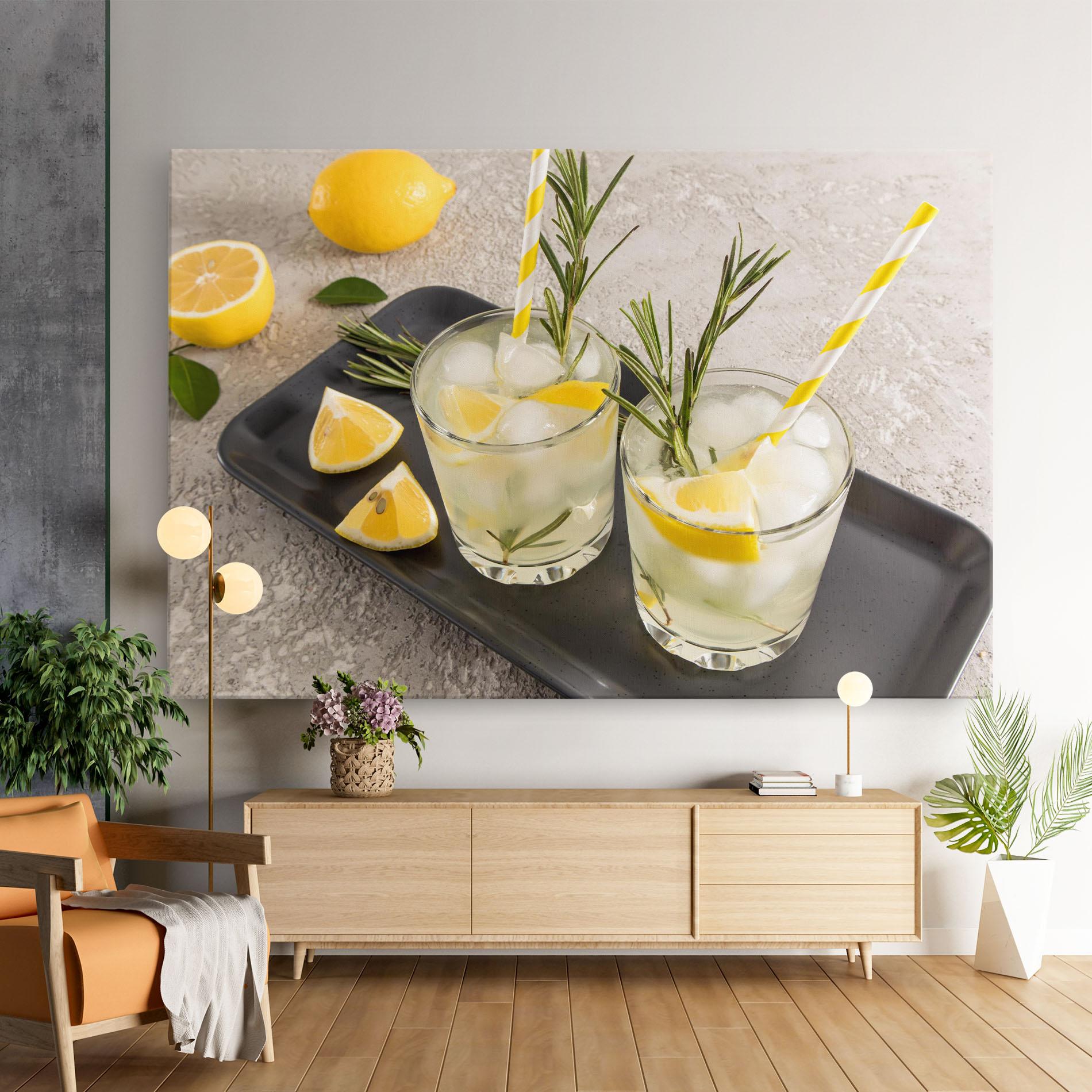 Obraz na Płótnie Fruit Vitamin Water mockup 9