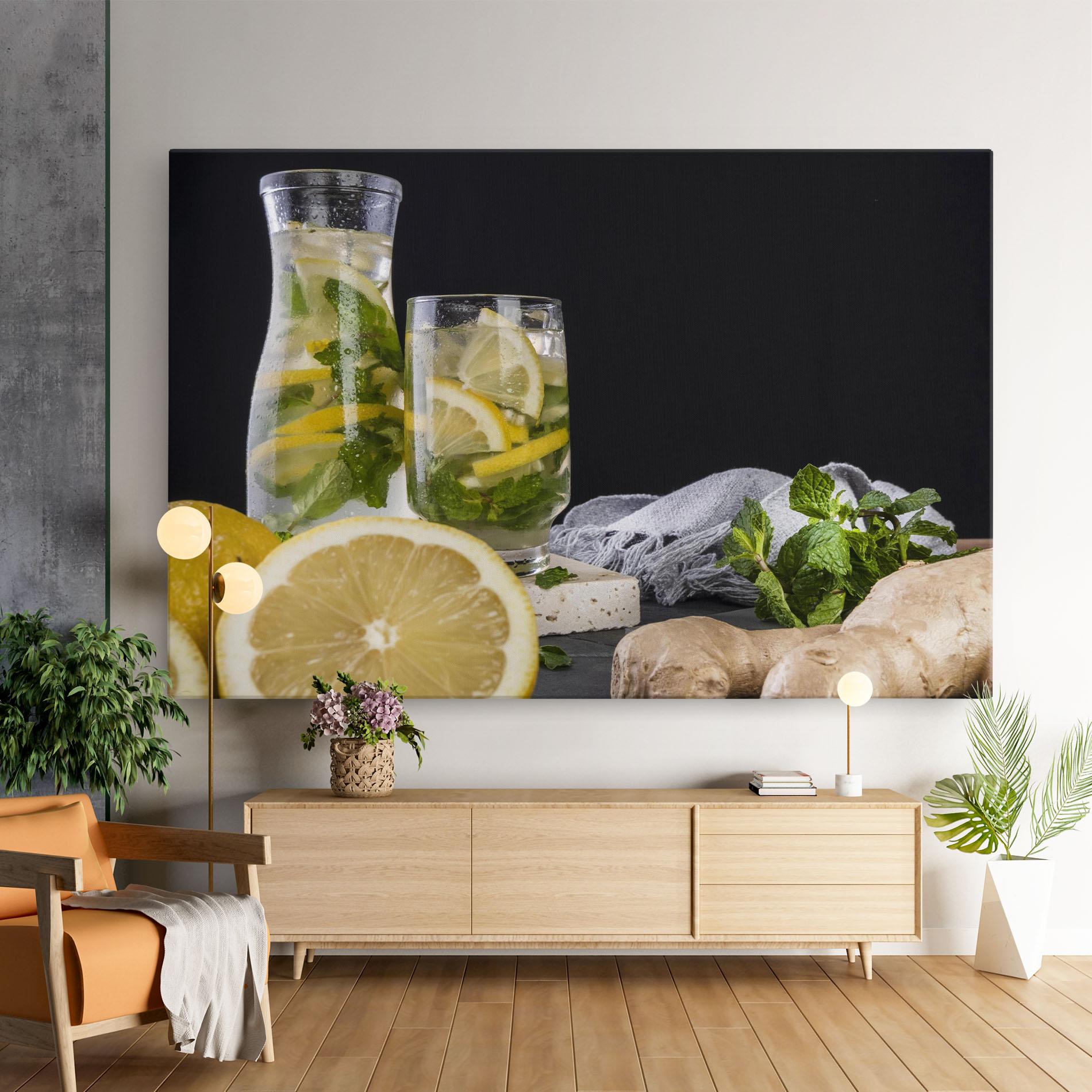 Obraz na Płótnie Ginger Lemonade mockup 9