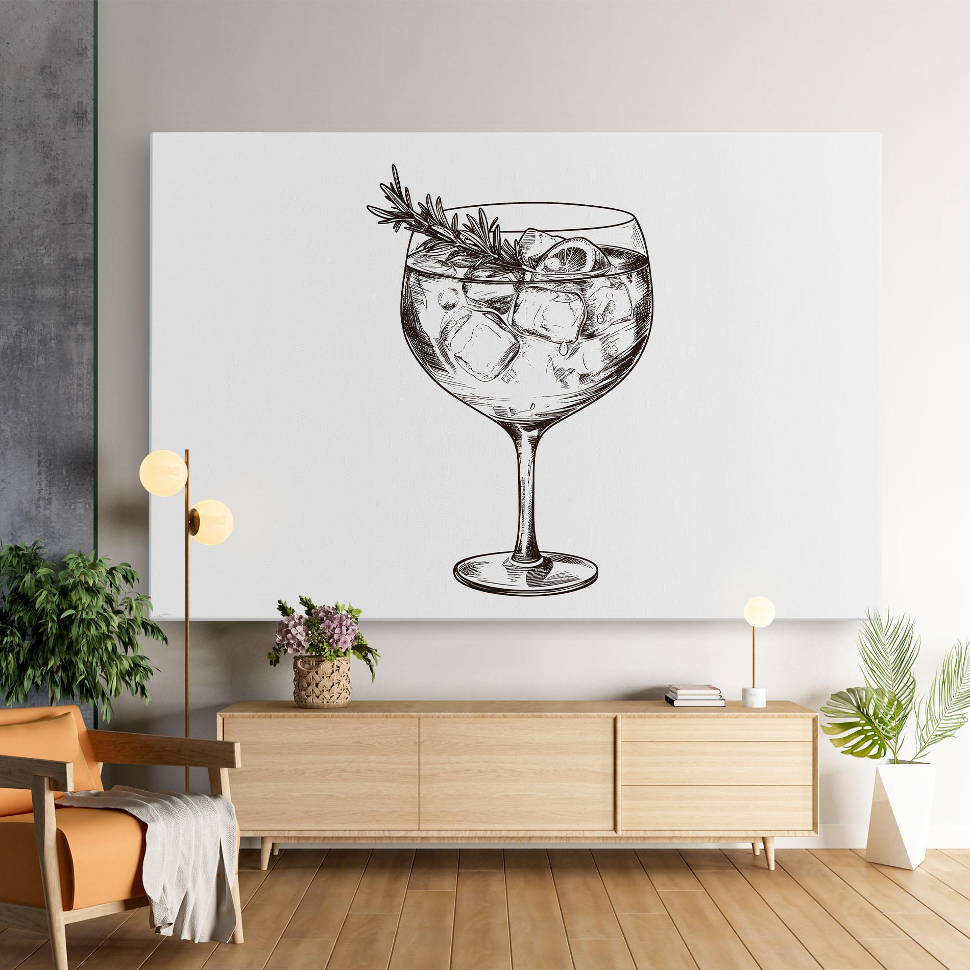 Obraz na Płótnie Gintonic mockup 9