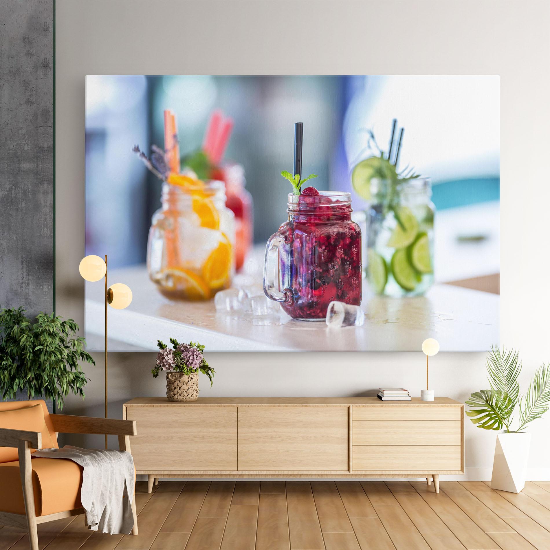 Obraz na Płótnie Orange Lime Lemonades mockup 9