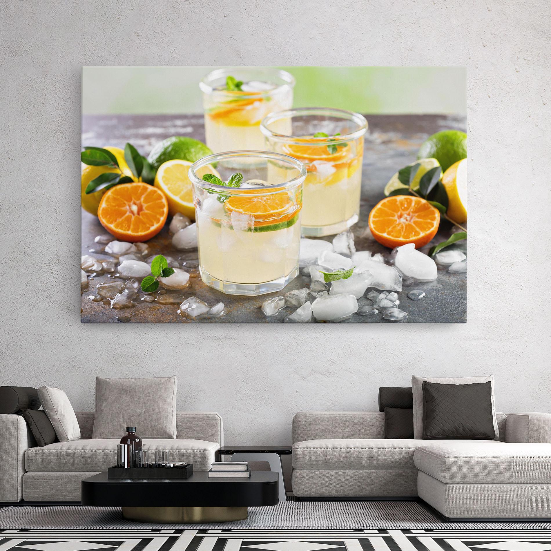 Obraz na Płótnie Citrus Fruit Lemonade mockup 2