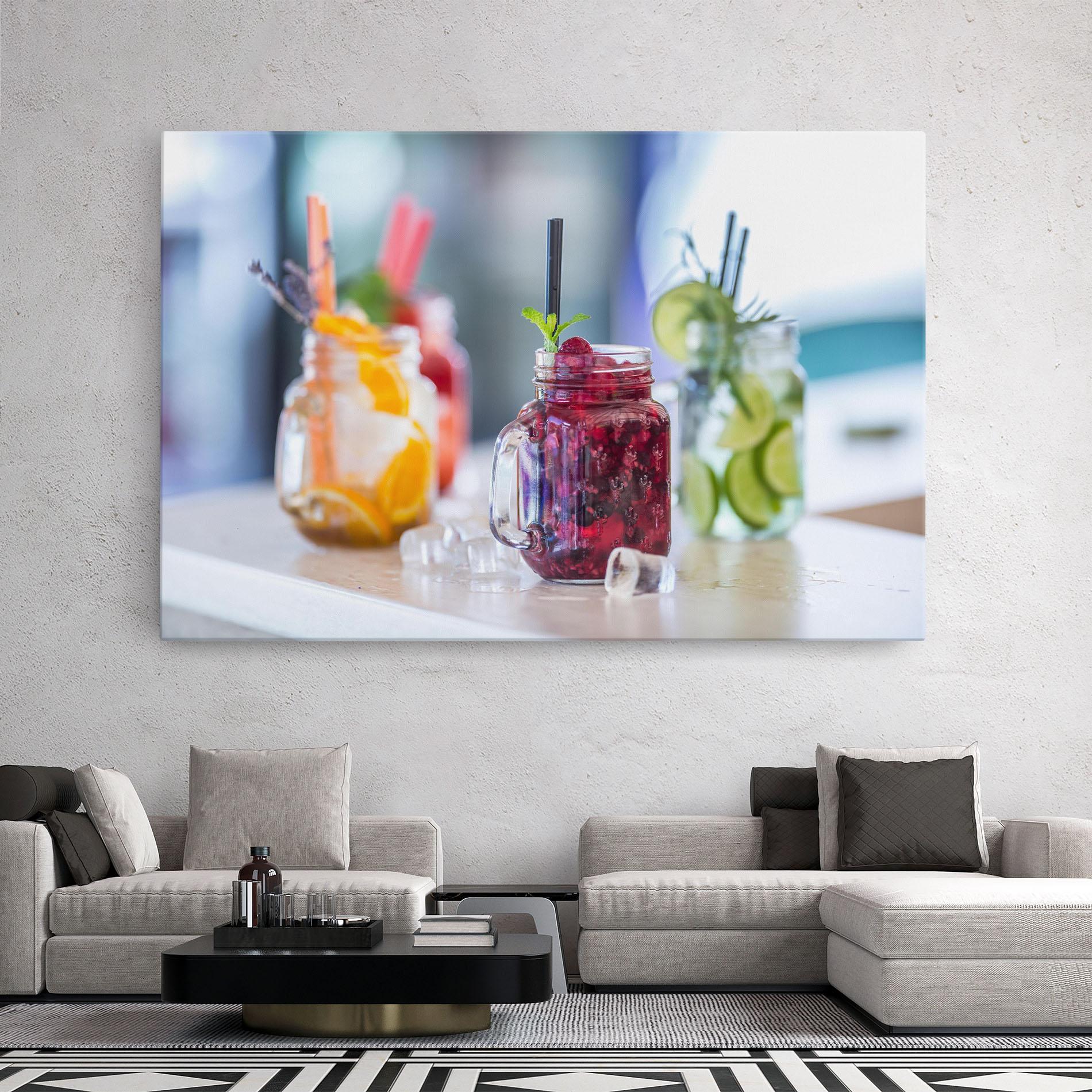 Obraz na Płótnie Orange Lime Lemonades mockup 2