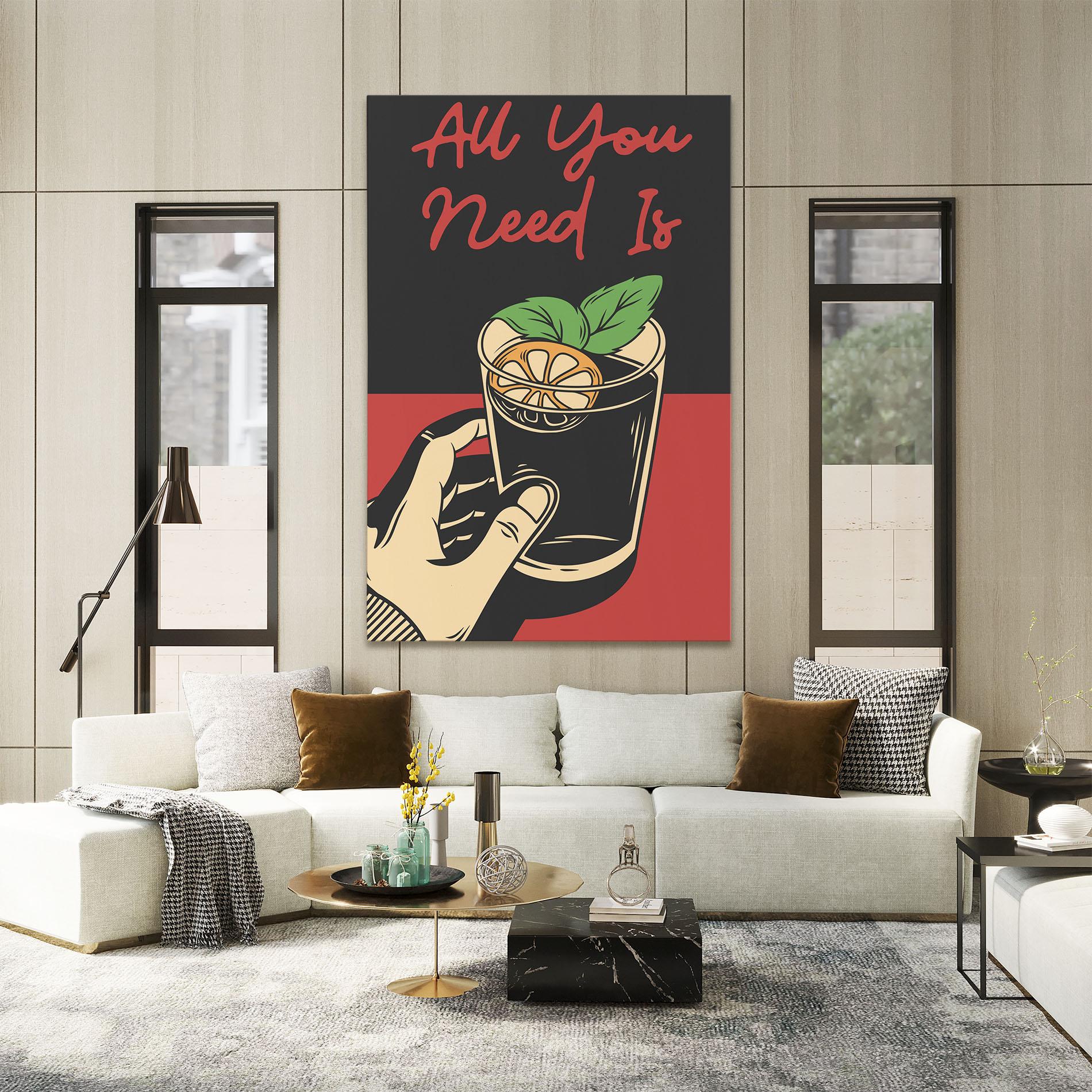 Obraz na Płótnie All U Need mockup 2