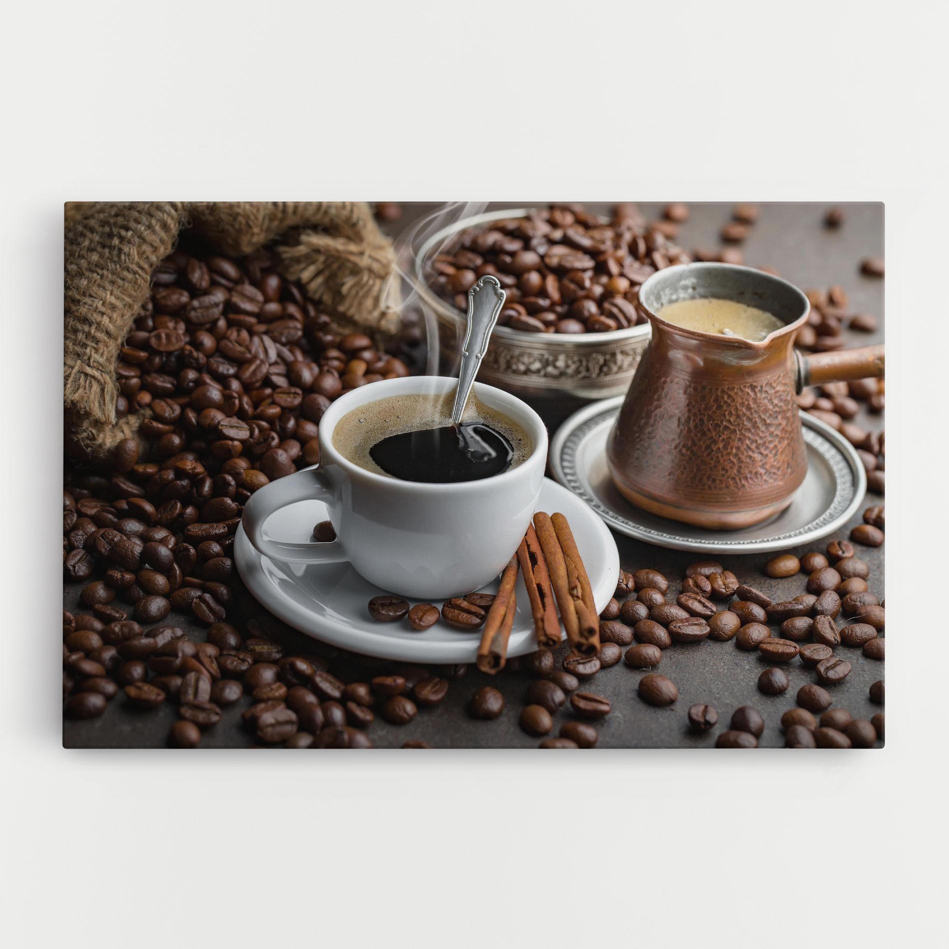 Obraz na Płótnie Black Coffee Beans mockup 0
