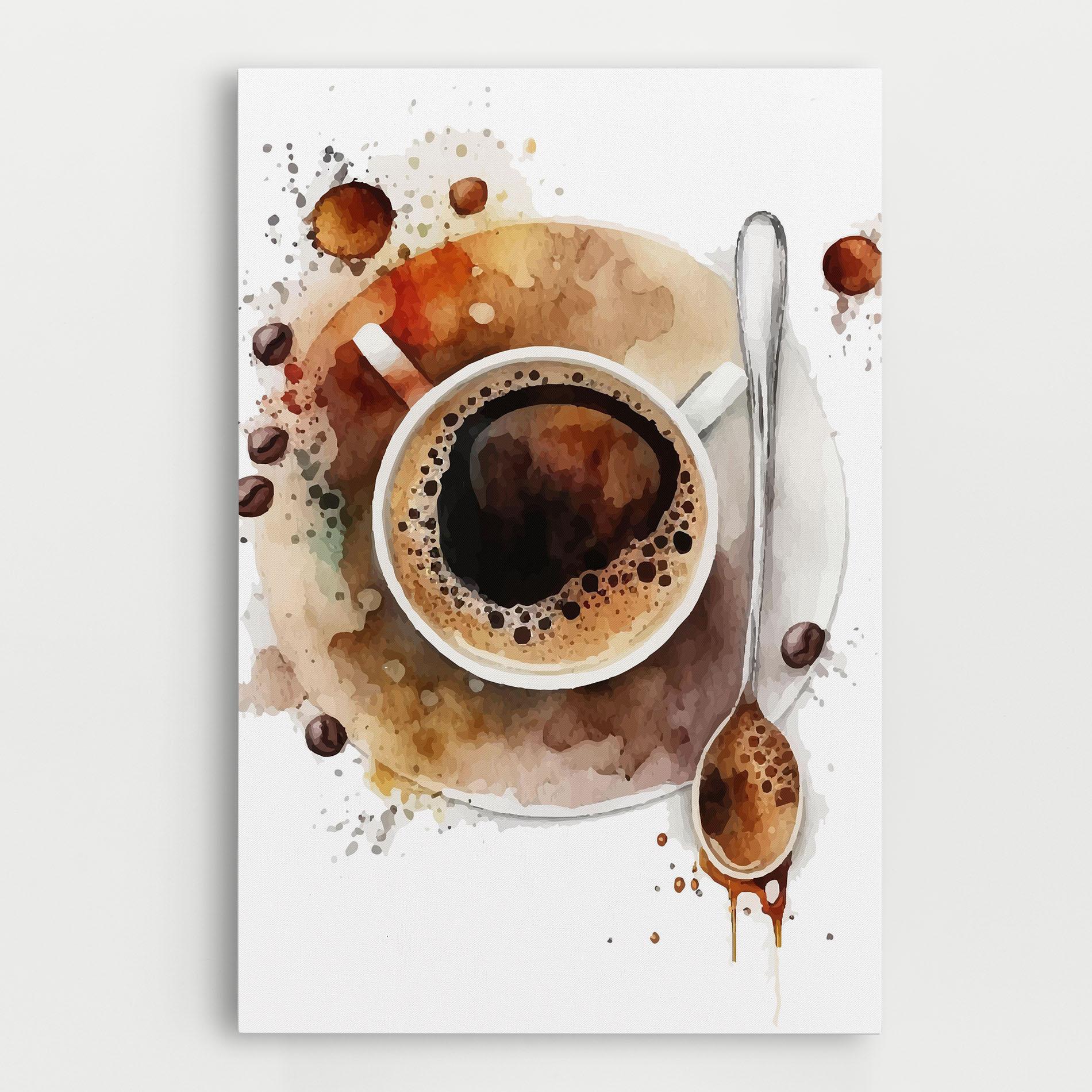 Obraz na Płótnie Coffee Liquid mockup 0