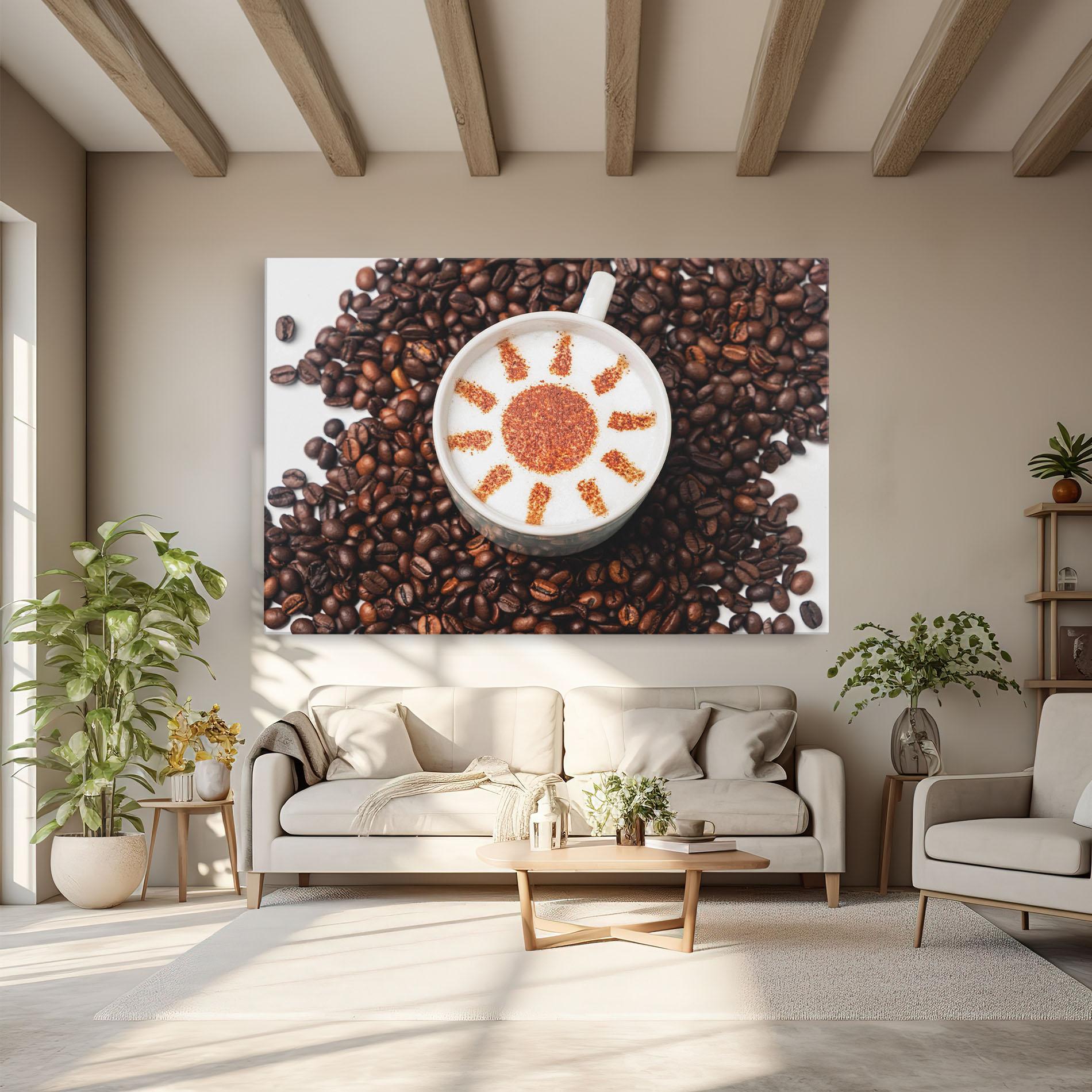 Obraz na Płótnie Sun Pattern Coffee mockup 6
