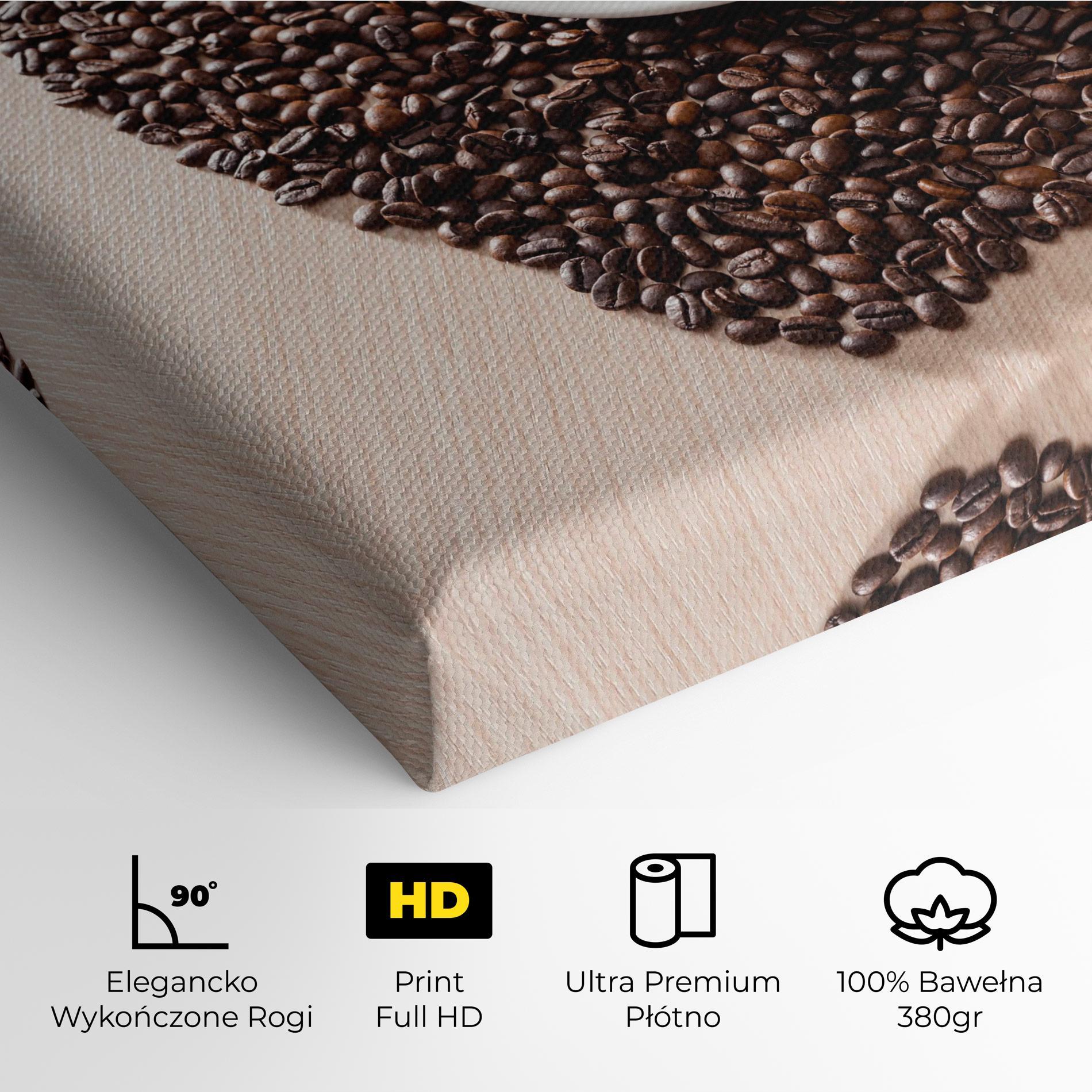 Obraz na Płótnie Heart Coffee Beans mockup 4
