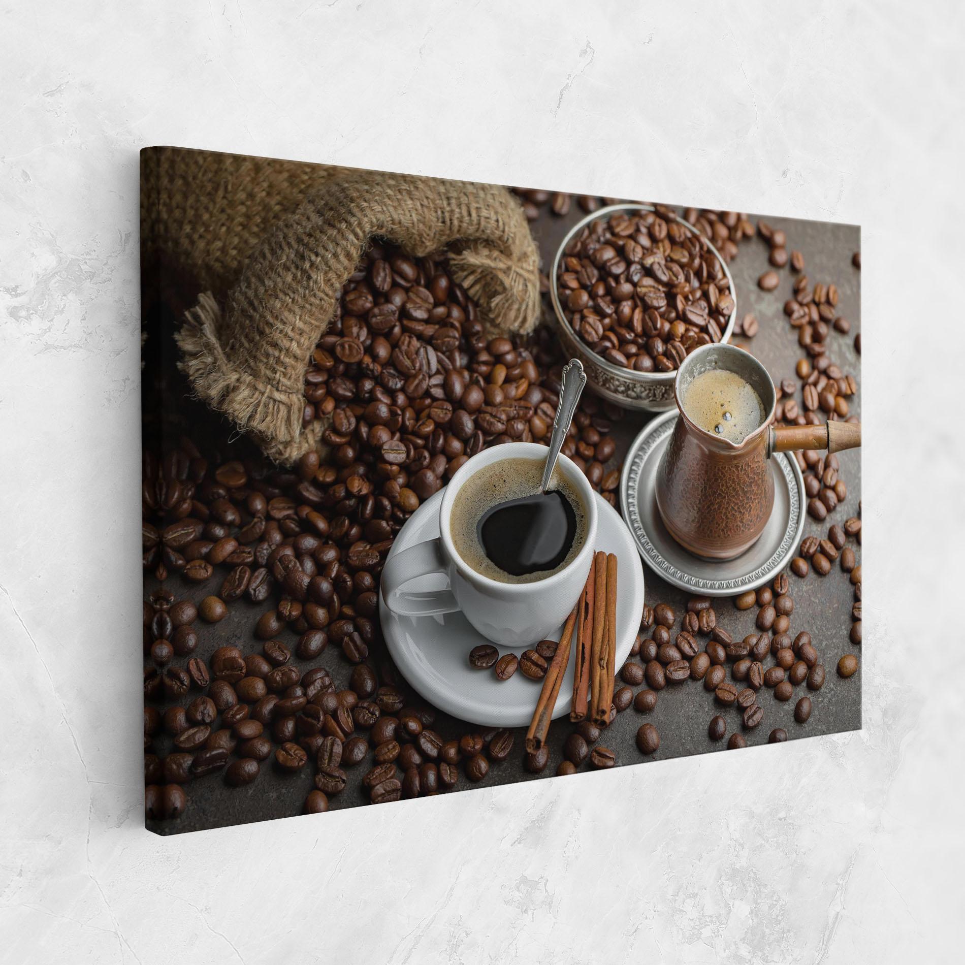 Obraz na Płótnie Black Coffee Bean mockup 1