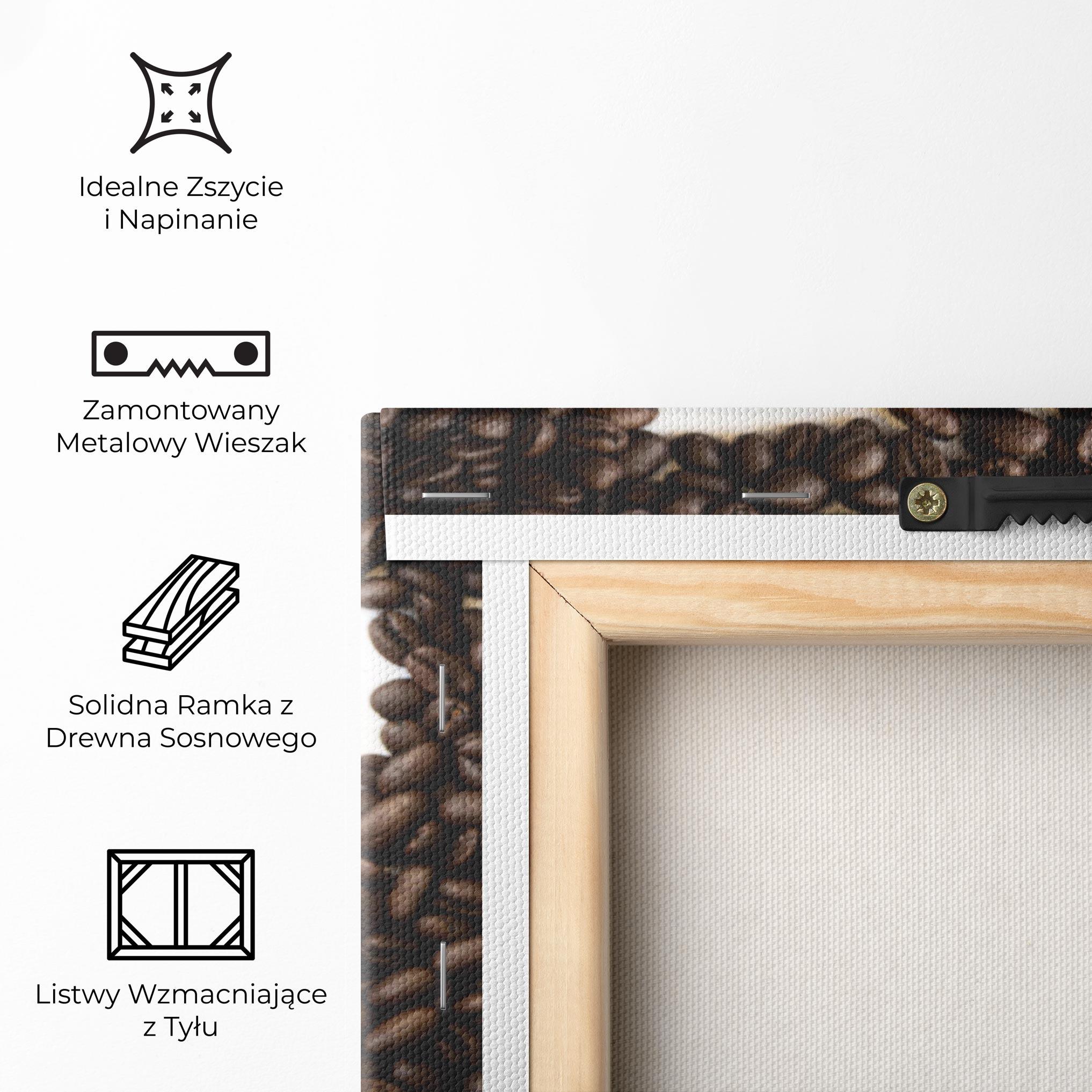 Obraz na Płótnie Coffee Bean Heart mockup 5