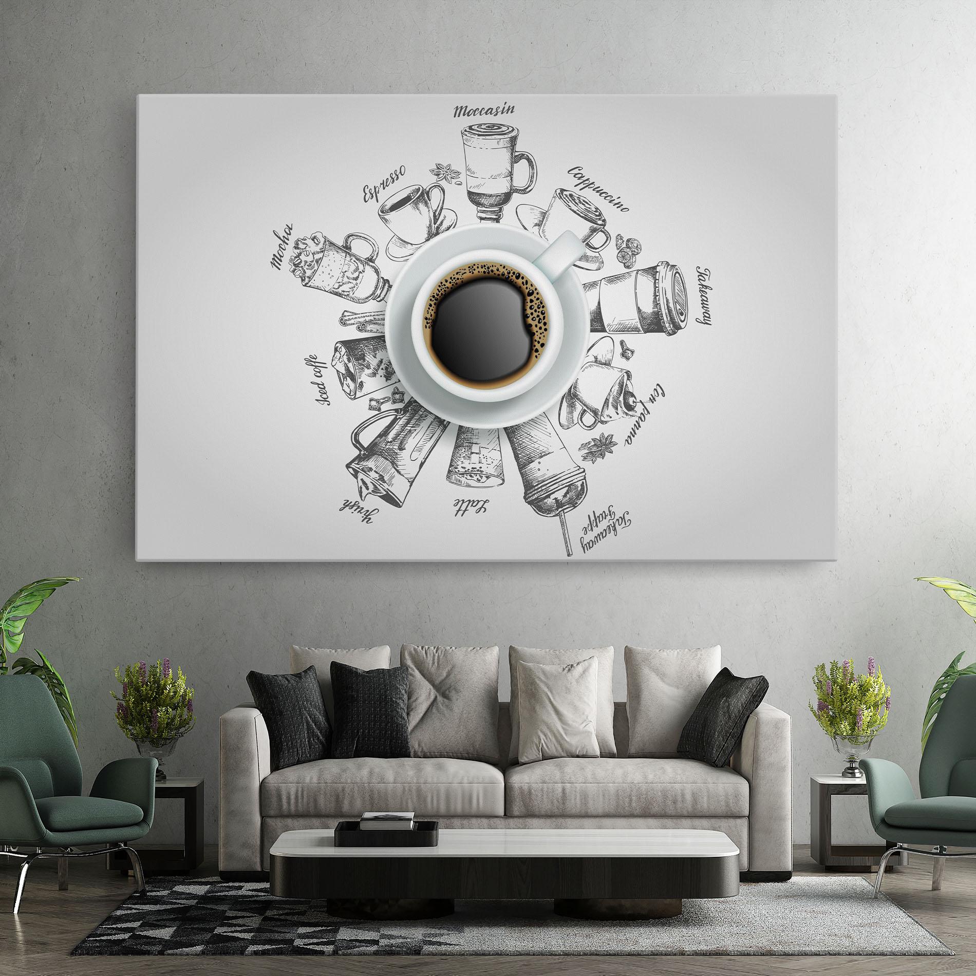 Obraz na Płótnie Coffee List mockup 7