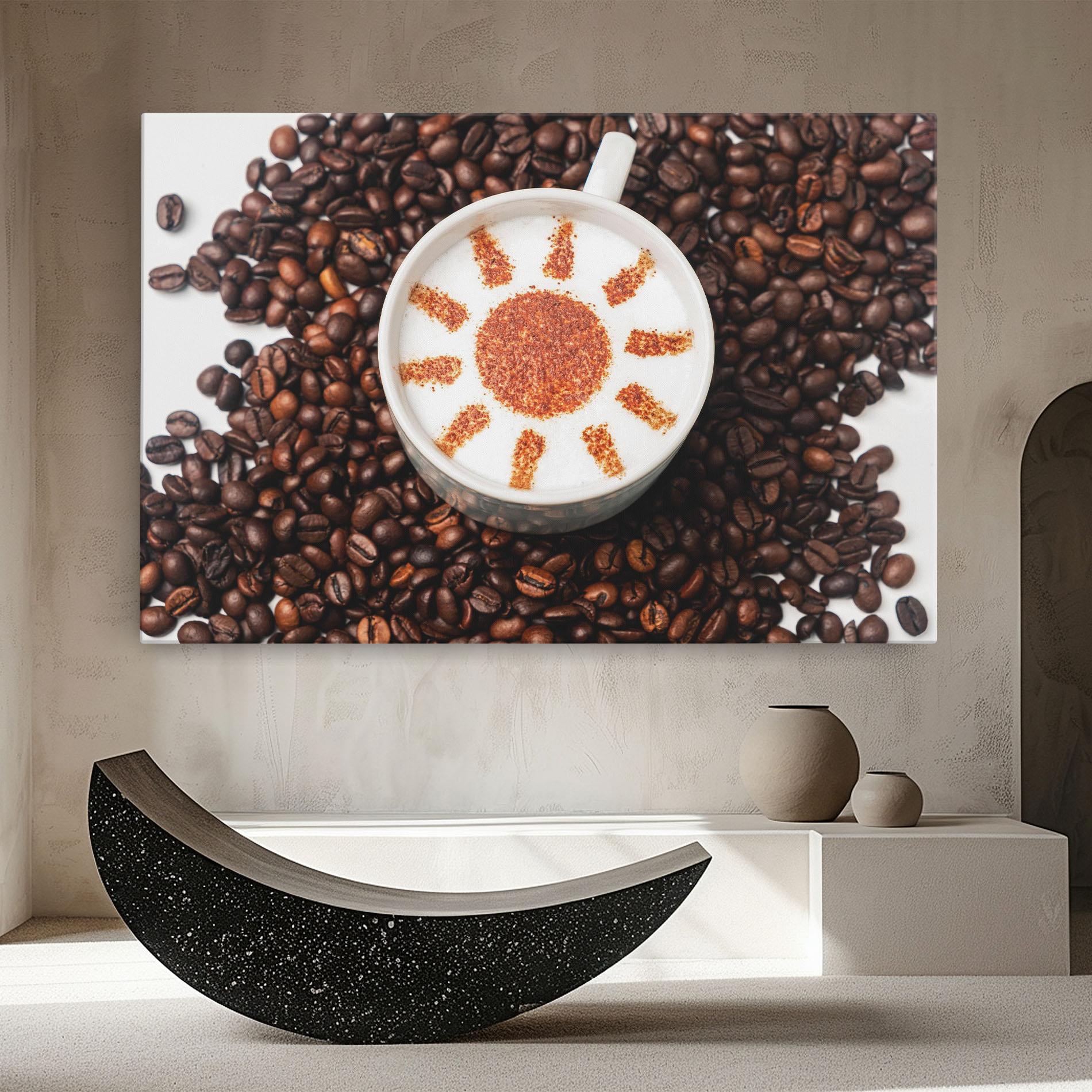 Obraz na Płótnie Sun Pattern Coffee mockup 8