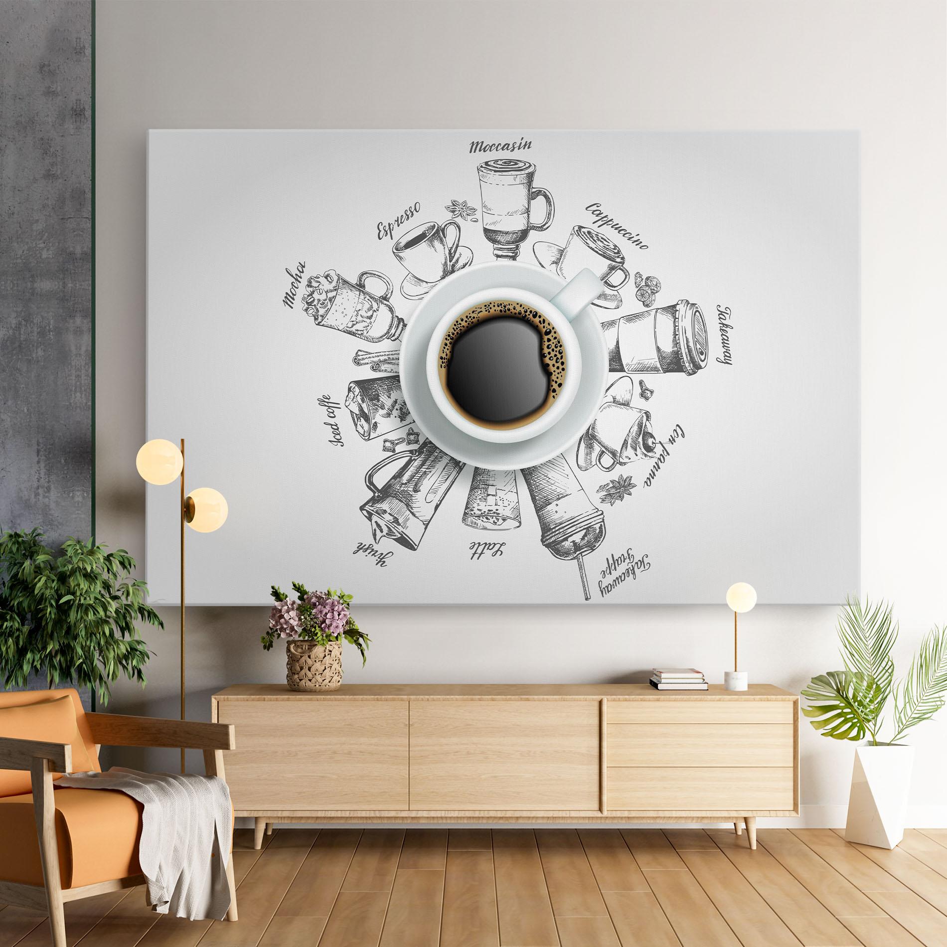 Obraz na Płótnie Coffee List mockup 9