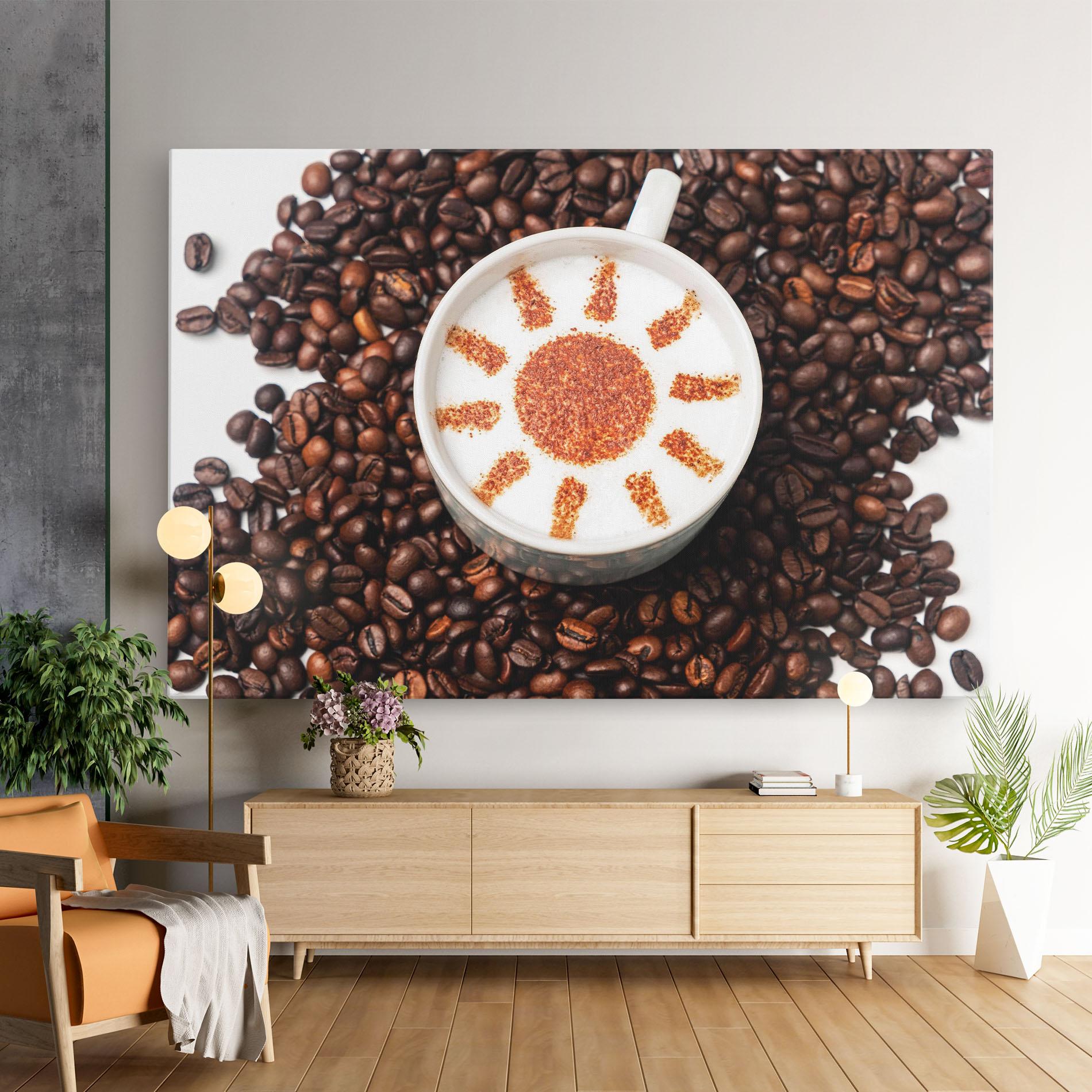 Obraz na Płótnie Sun Pattern Coffee mockup 9