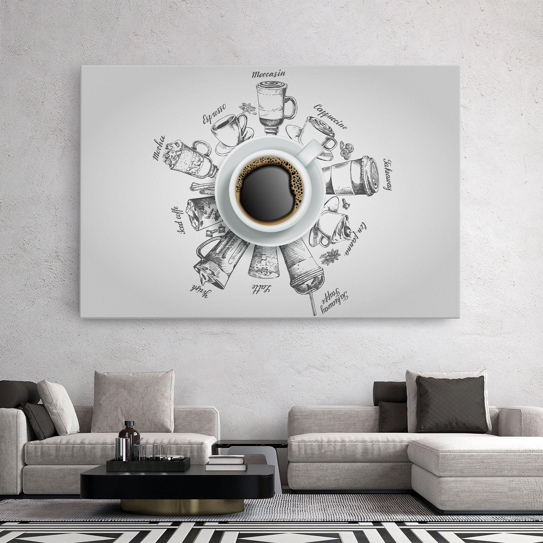 Obraz na Płótnie Coffee List mockup 2