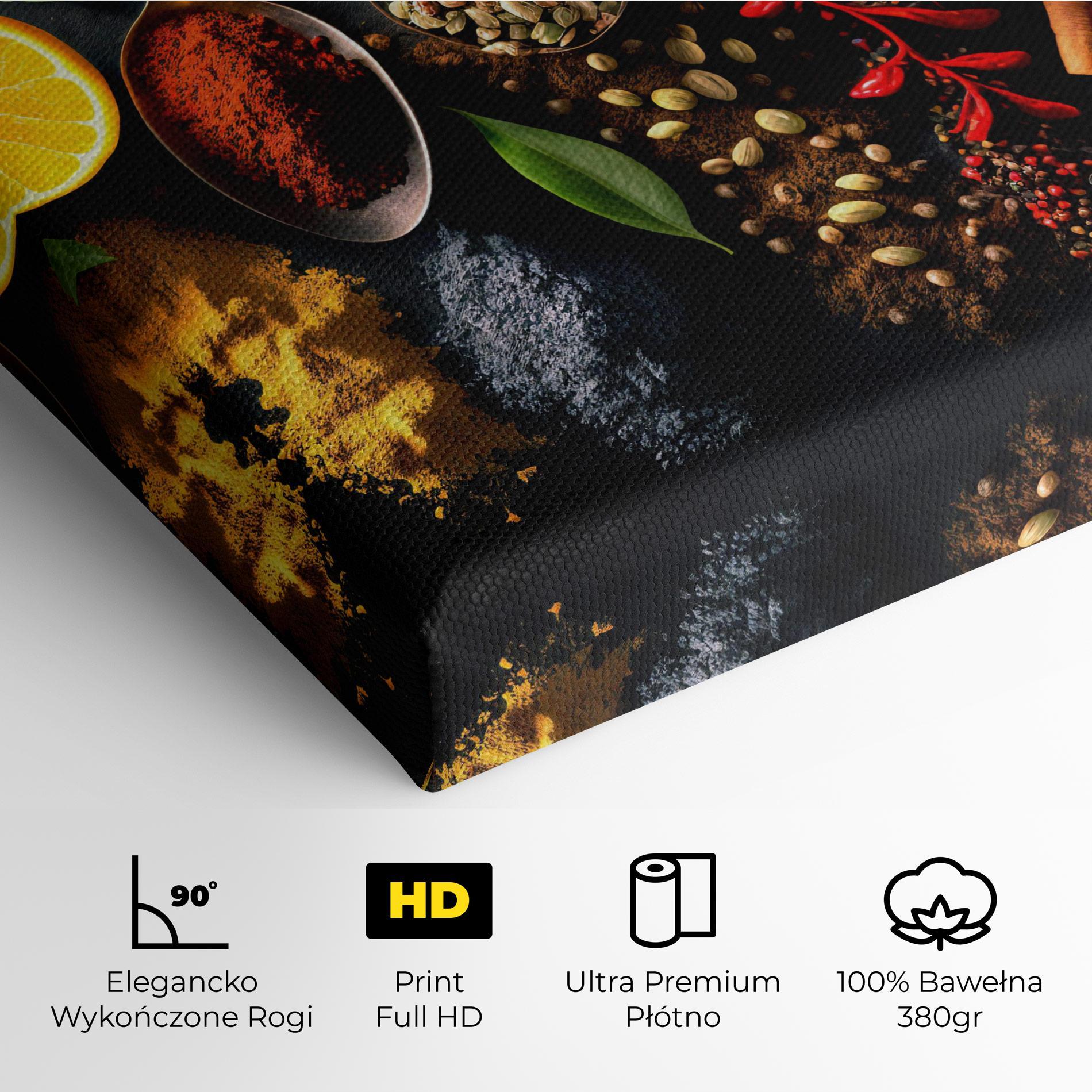 Obraz na Płótnie Closeup Pices mockup 4