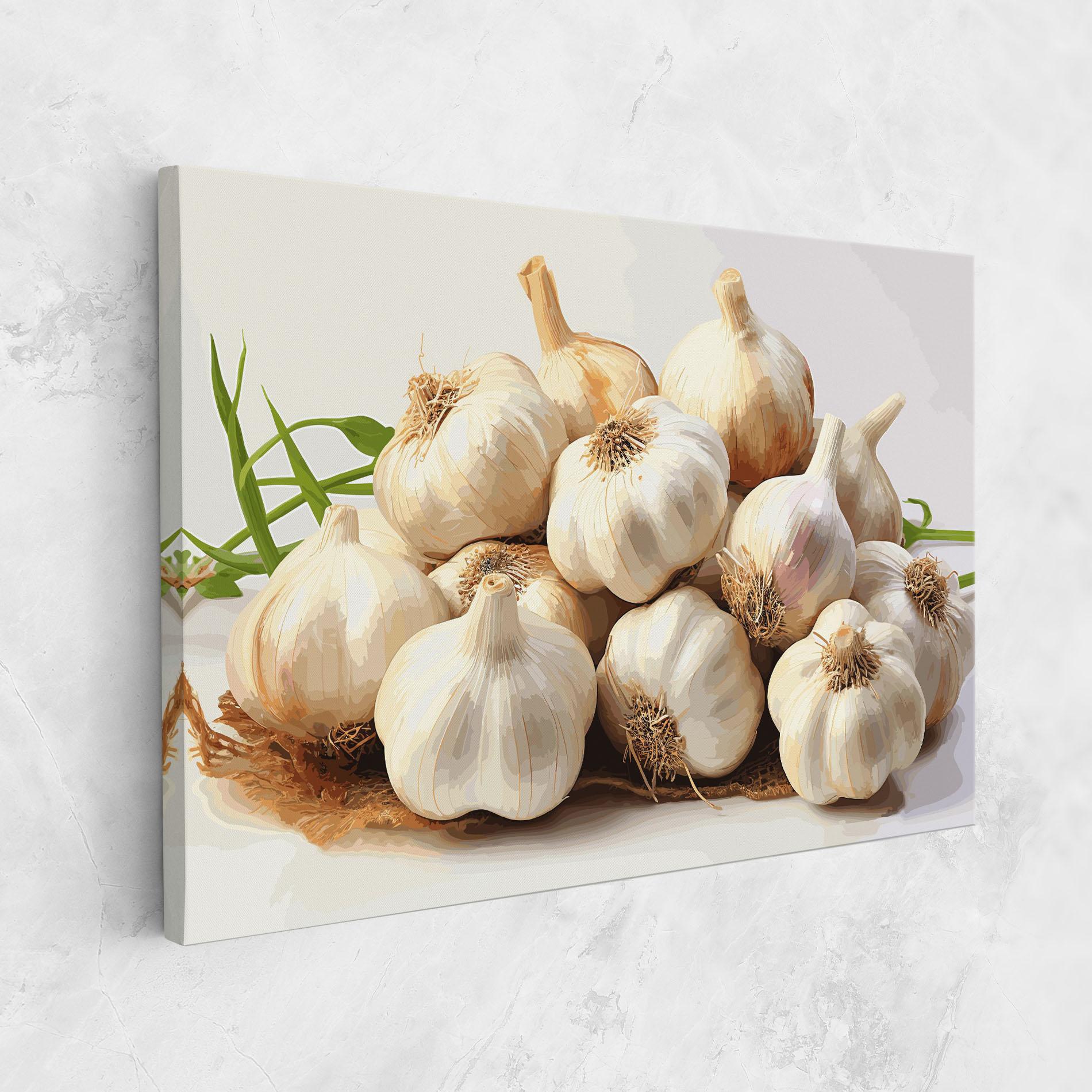 Obraz na Płótnie Garlic Art mockup 1