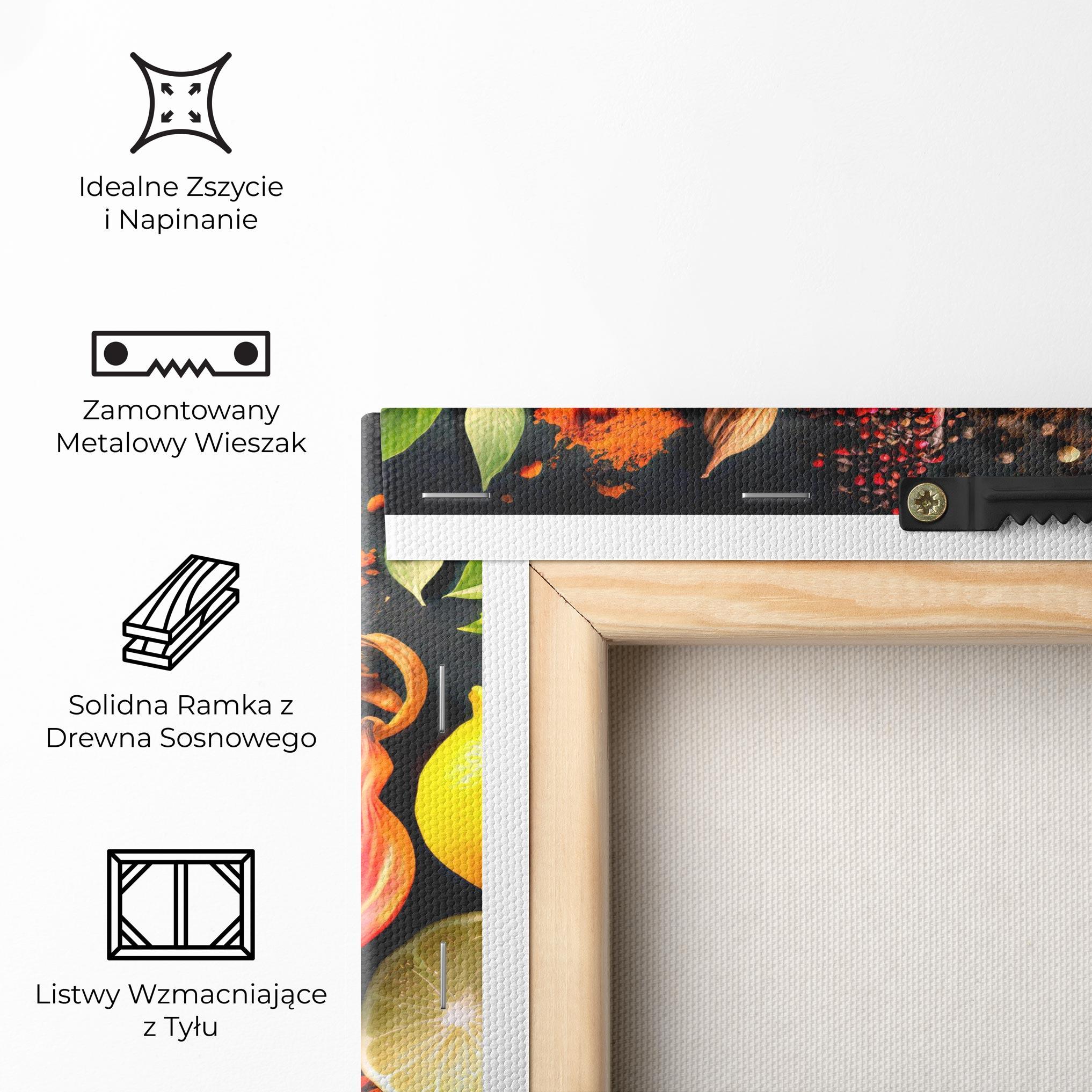 Obraz na Płótnie Closeup Pices mockup 5