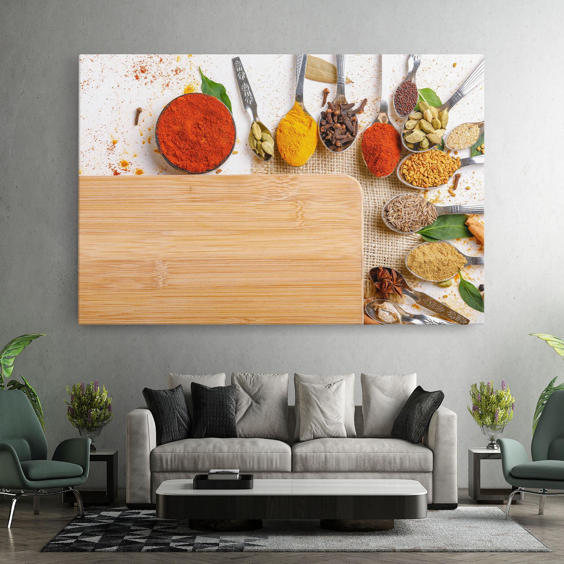Obraz na Płótnie Spices Spoons mockup 7