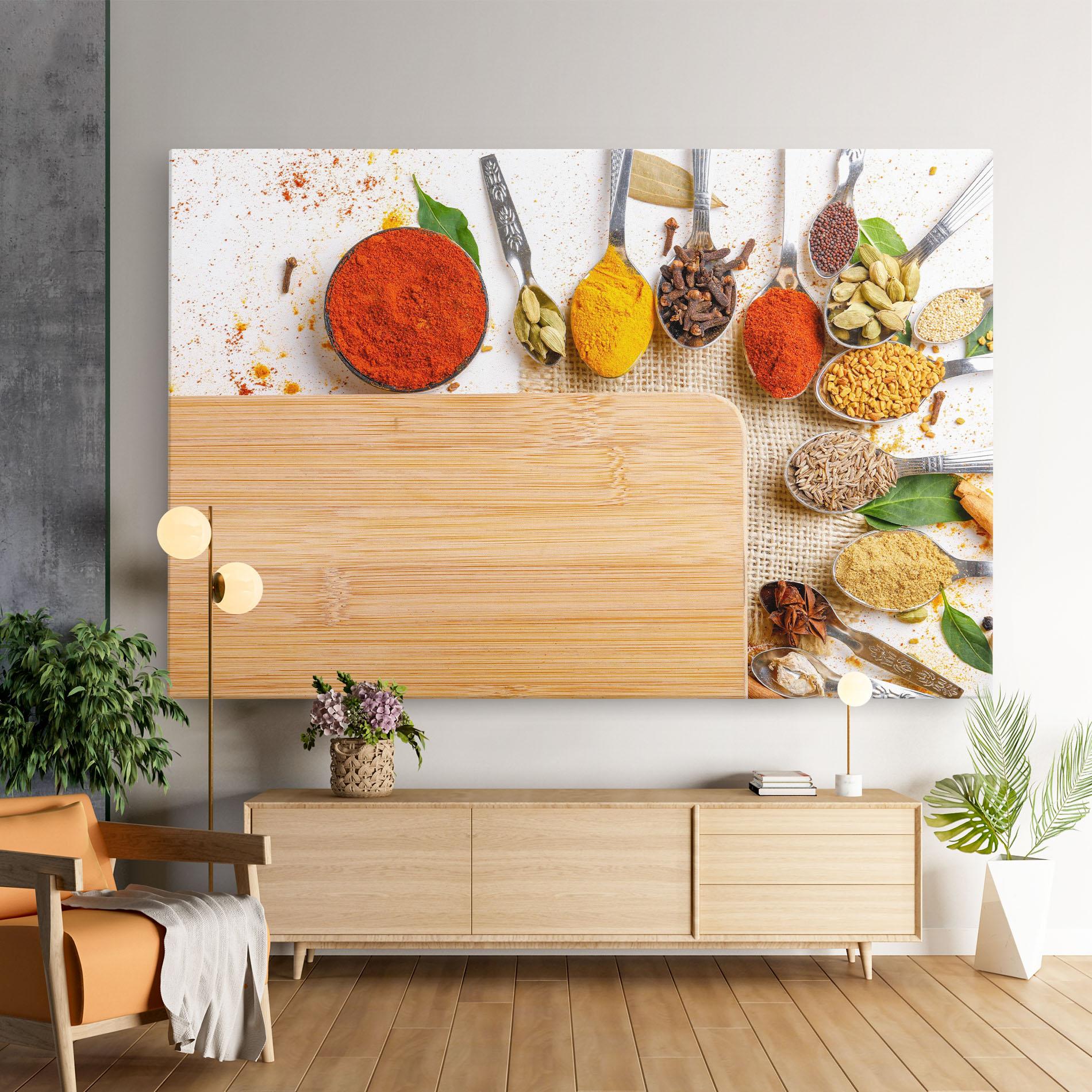 Obraz na Płótnie Spices Spoons mockup 9