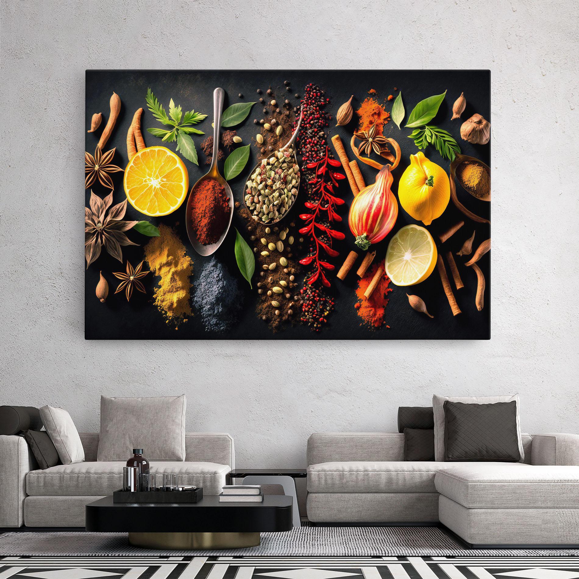 Obraz na Płótnie Closeup Pices mockup 2