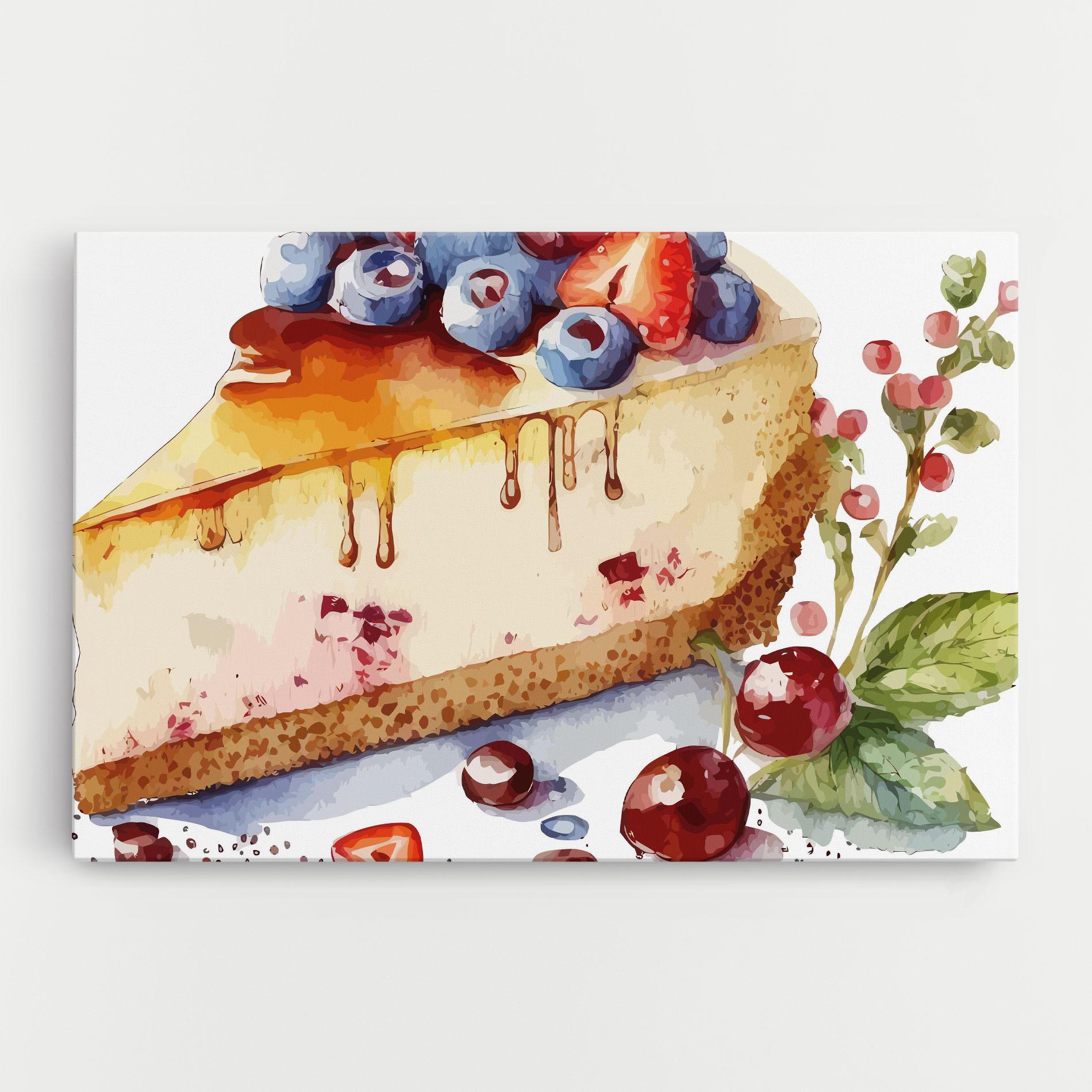 Obraz na Płótnie Cheesecake mockup 0