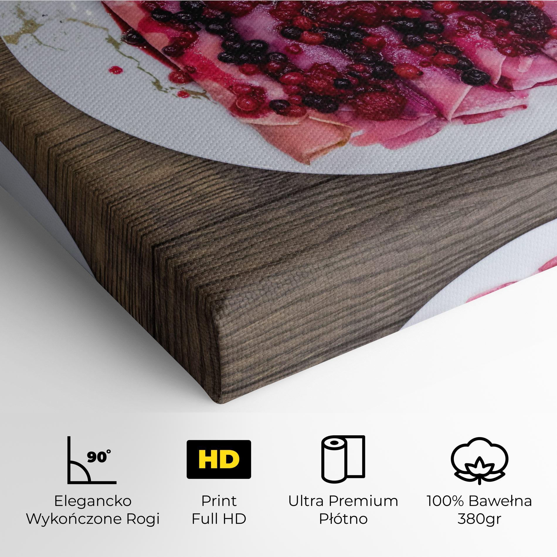 Obraz na Płótnie Strawberry Pancakes mockup 4