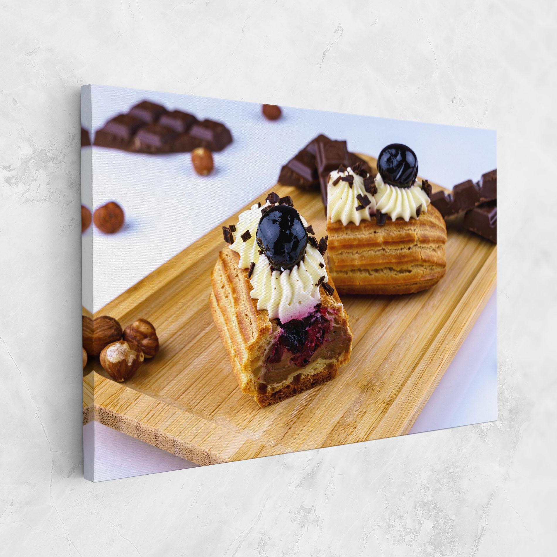 Obraz na Płótnie Blueberry Eclair mockup 1