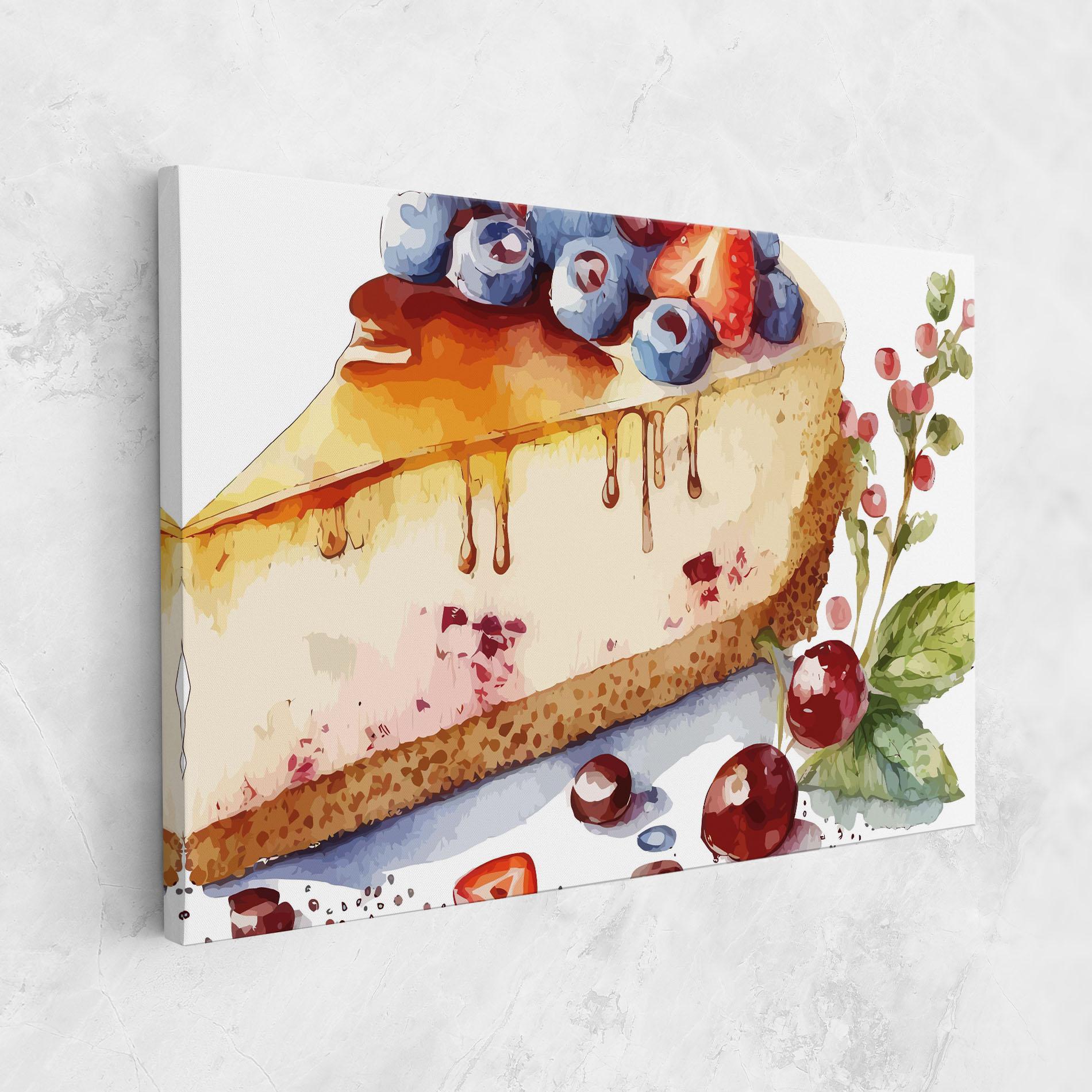 Obraz na Płótnie Cheesecake mockup 1