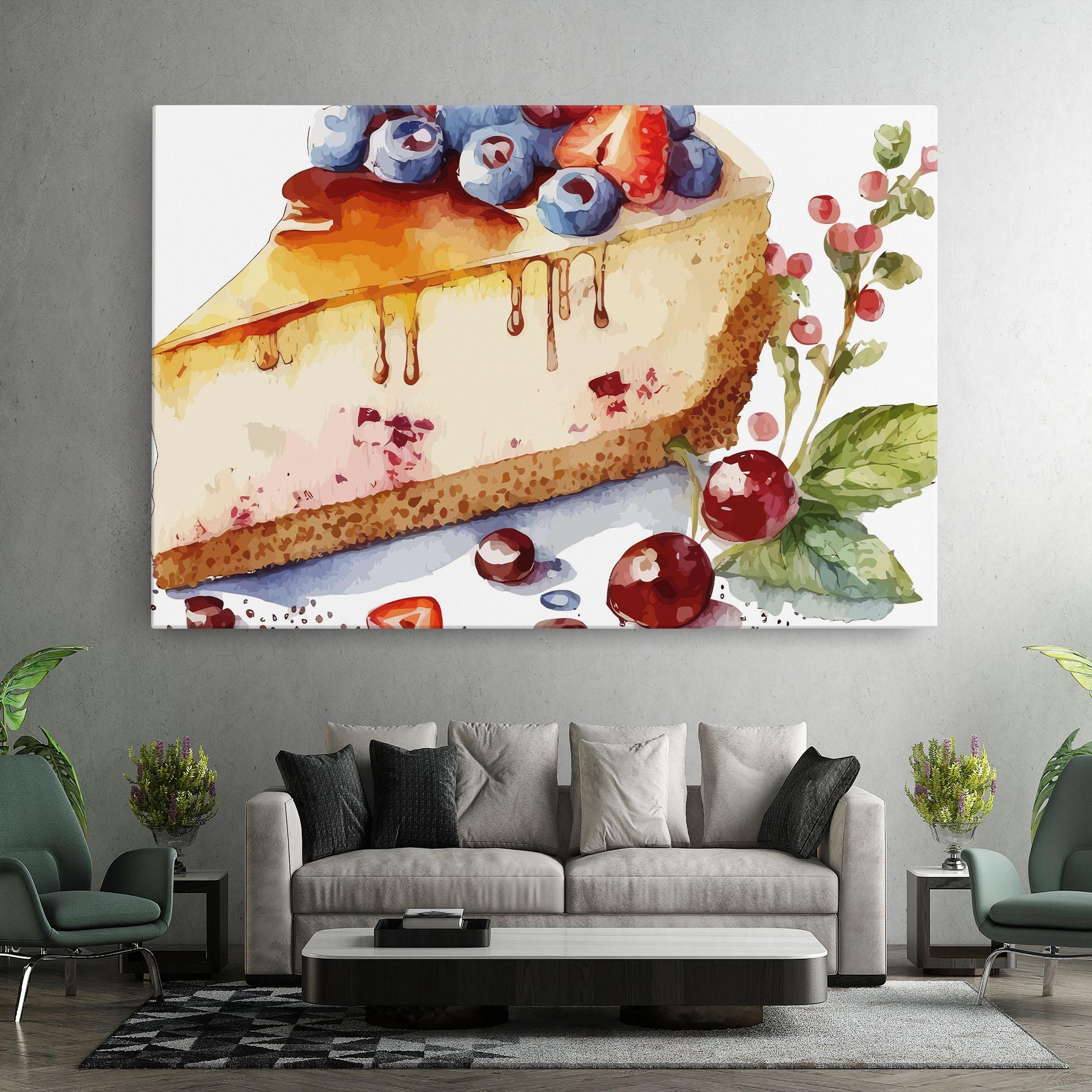 Obraz na Płótnie Cheesecake mockup 7